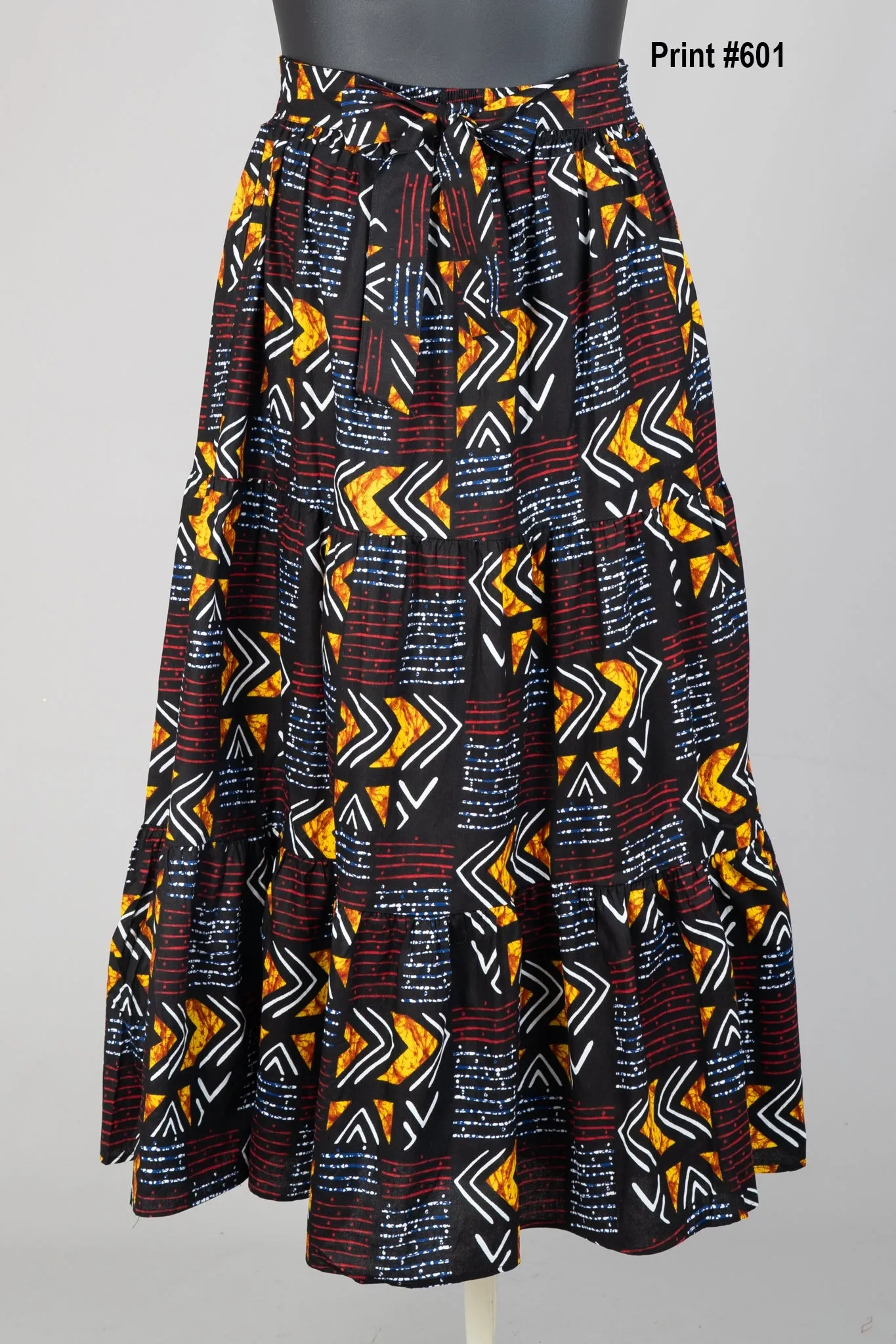 KaraChic 7778 Authentic African Print Maxi Skirt