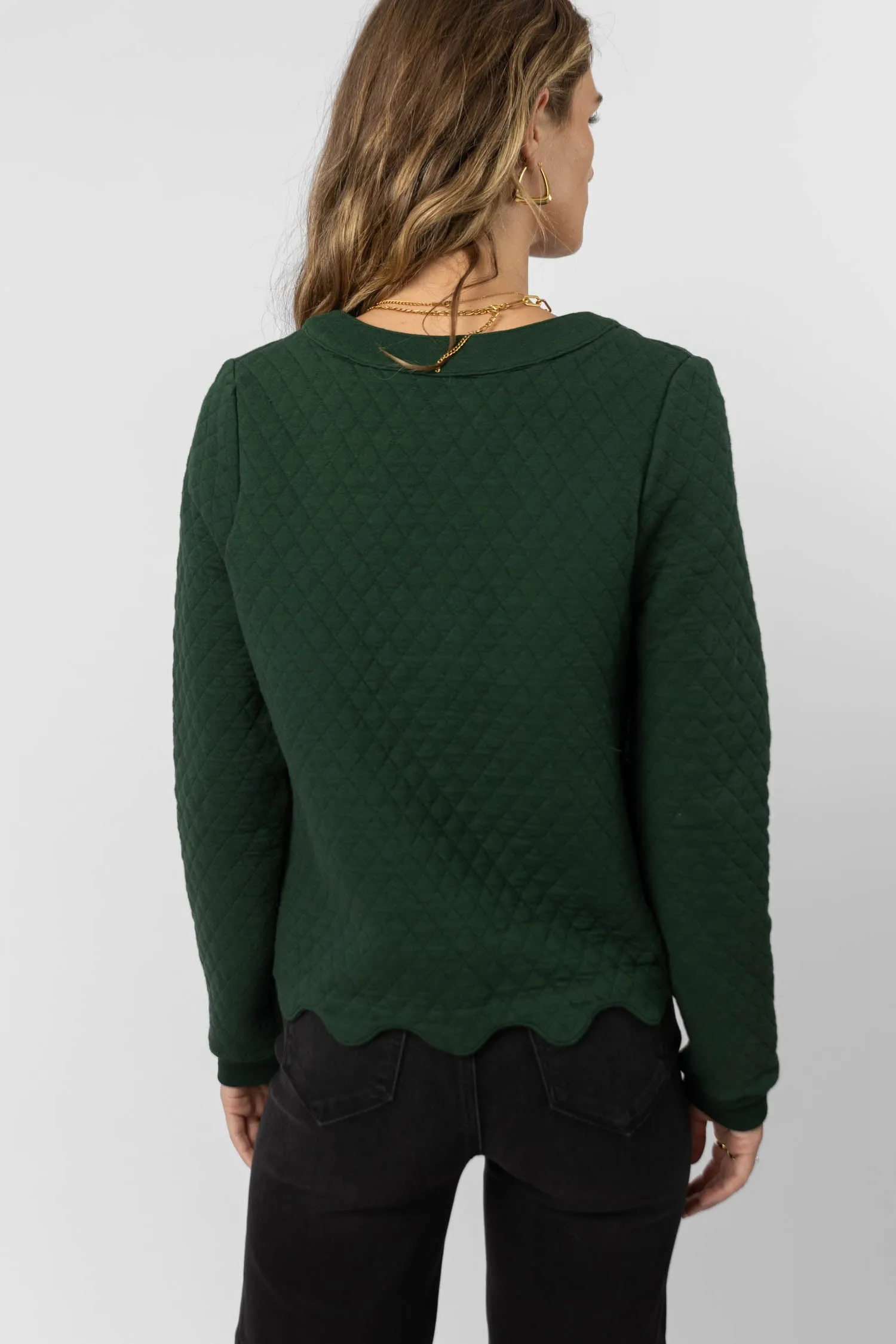 Lena Jacket in Hunter Green - FINAL SALE