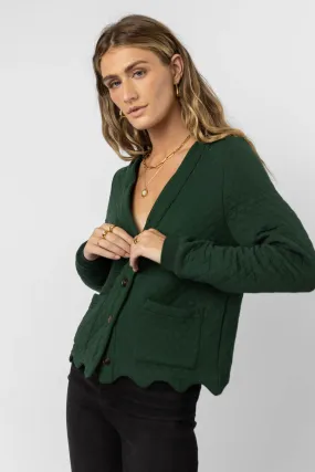 Lena Jacket in Hunter Green - FINAL SALE