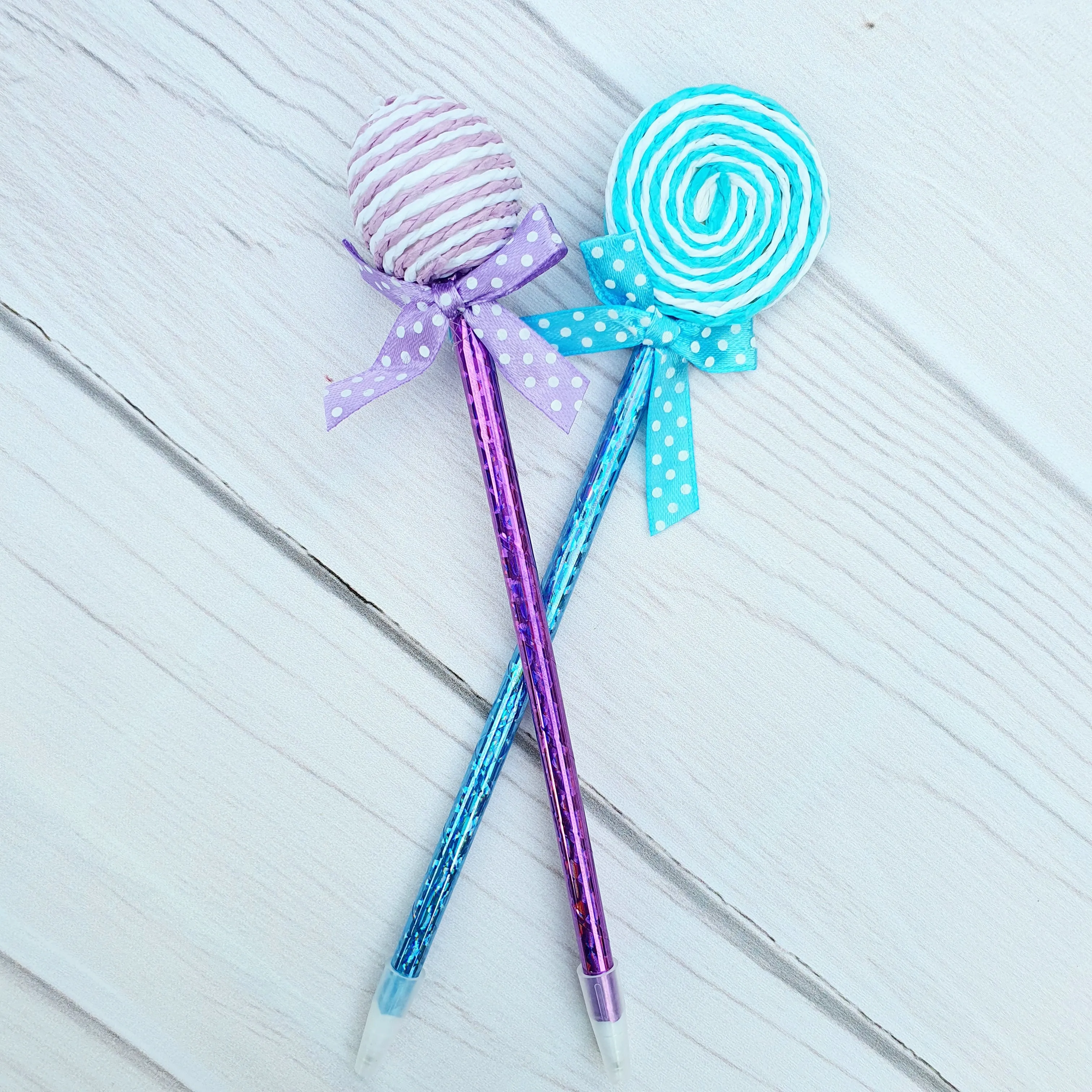 Lollipop Ball Pen - Set of 2 - Assorted Colour