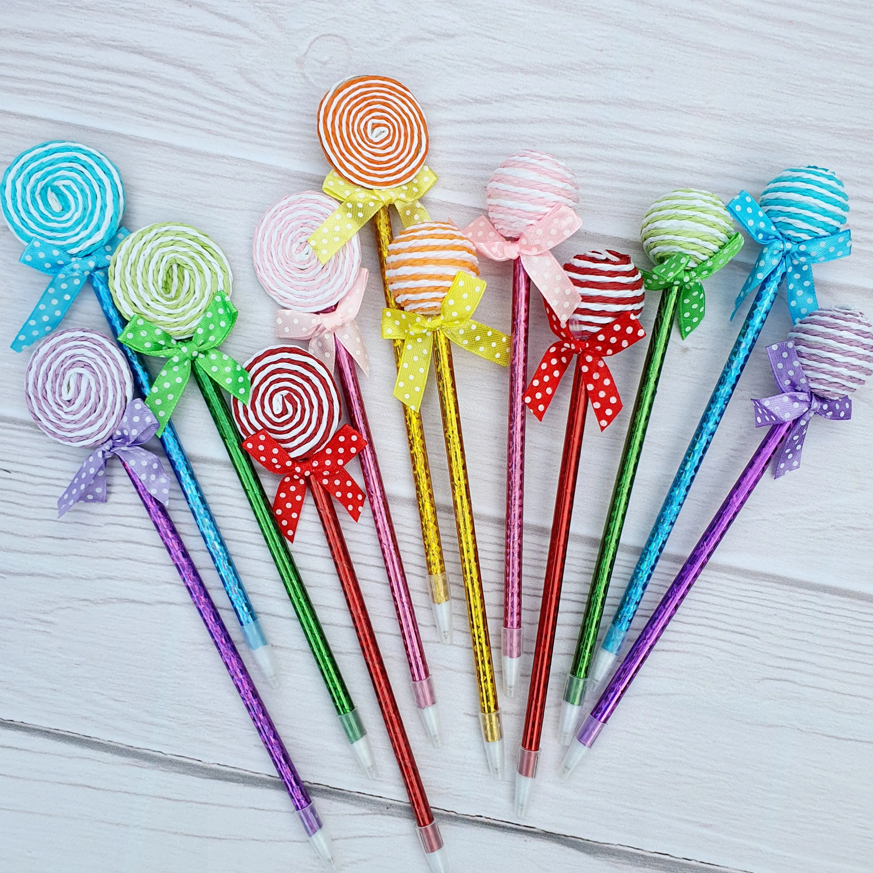 Lollipop Ball Pen - Set of 2 - Assorted Colour