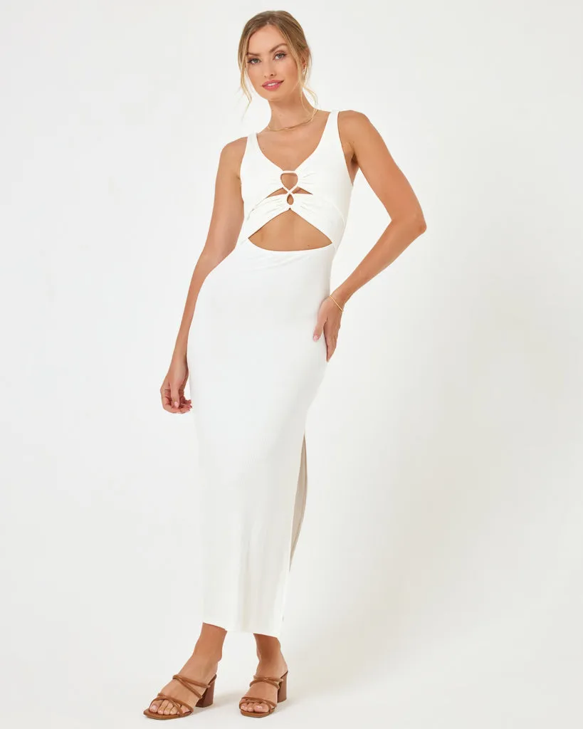 LSPACE Camille Lace-Up Maxi Dress