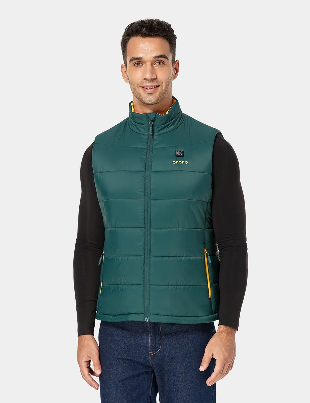 Men's Classic Heated Vest - Green & Gold