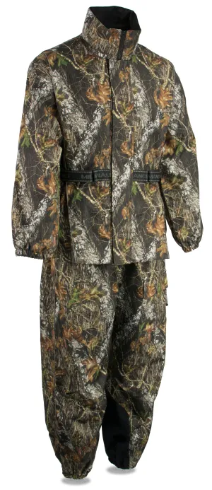 Men's Mossy Oak® Camouflage Rain Suit Water Proof w/ Reflective Piping