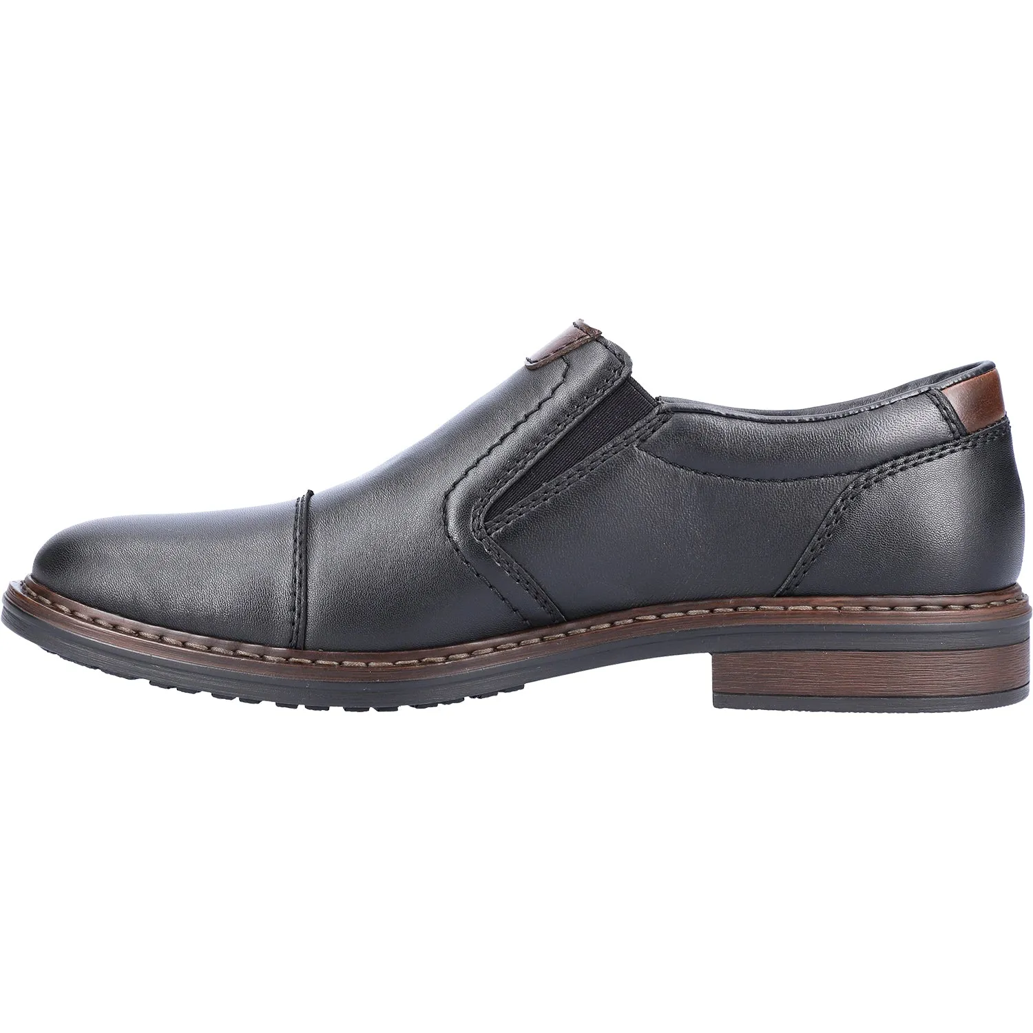 Men's Rieker 17659-00 Dustin Schwarz/Kastanie Leather