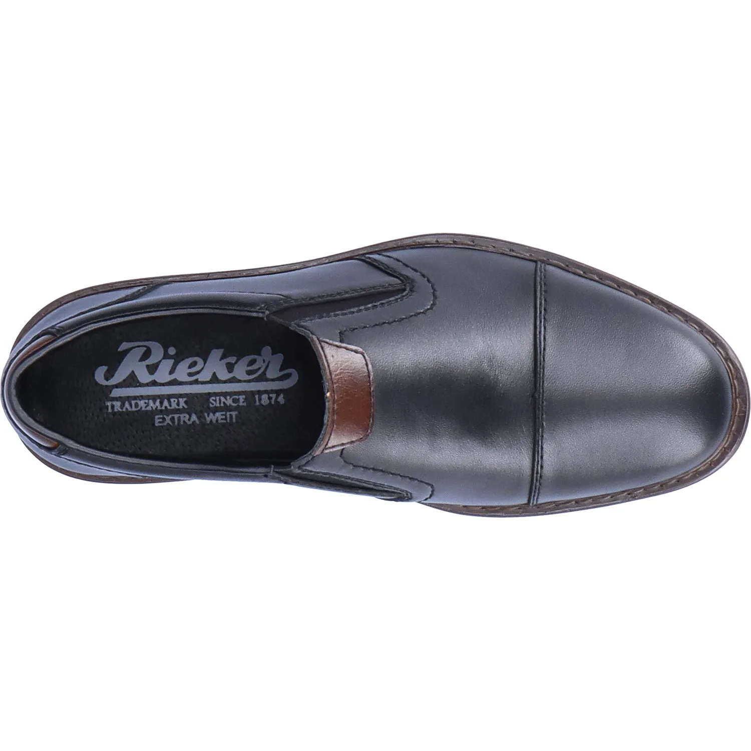 Men's Rieker 17659-00 Dustin Schwarz/Kastanie Leather