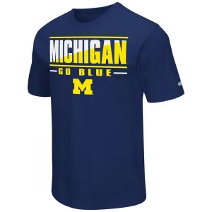 Michigan Wolverines Colosseum Navy Lightweight Breathable Active Workout T-Shirt