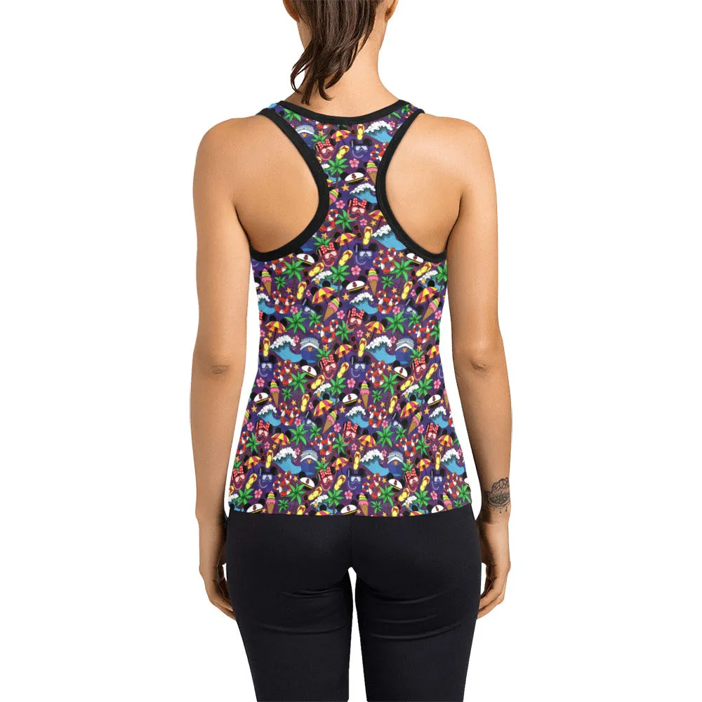 Mickey And Minnie Cruise Women's Racerback Tank Top