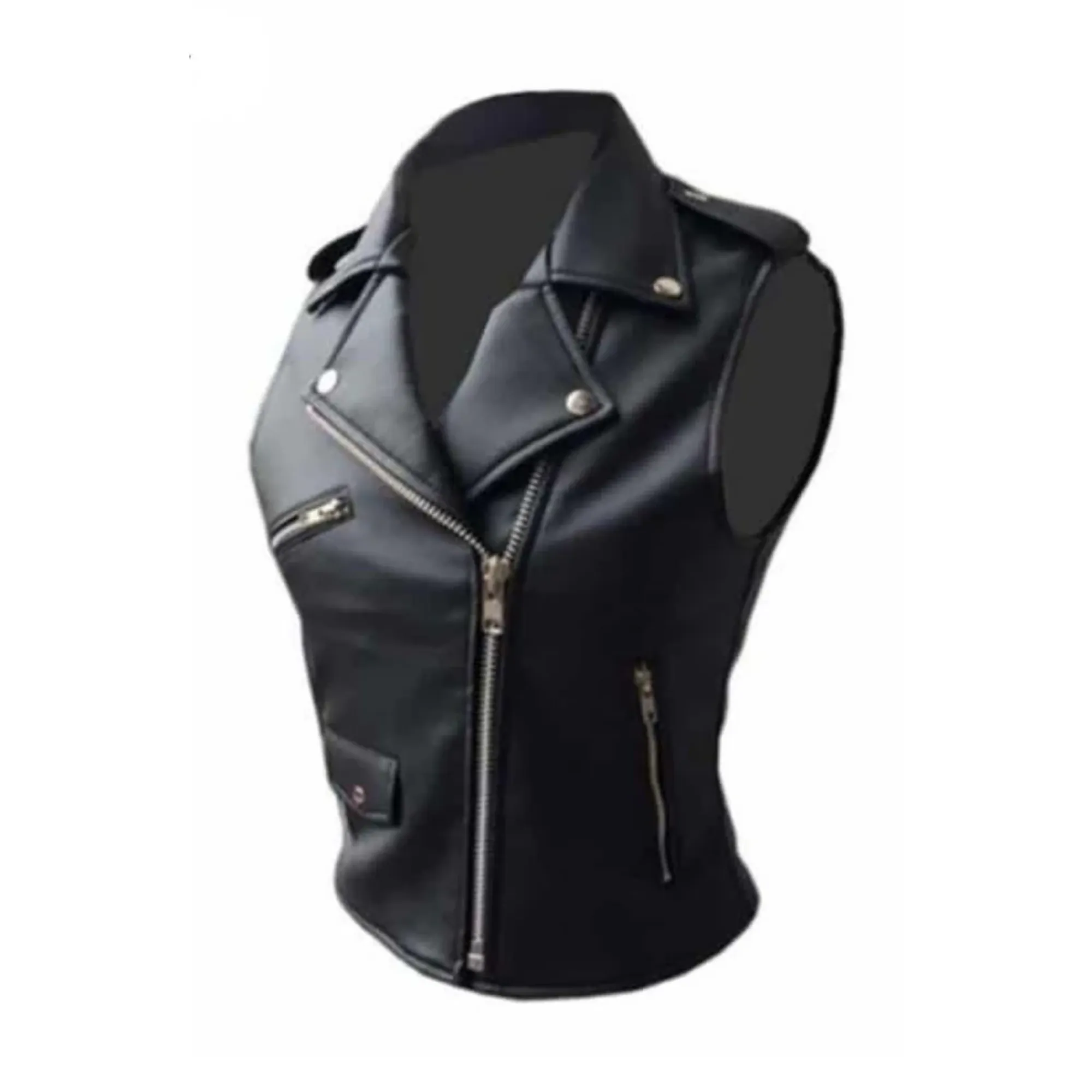 Motorcycle Leather Vests for Women