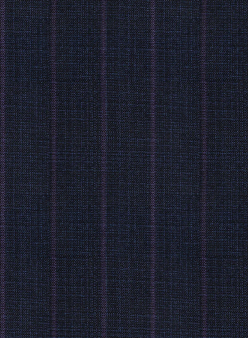 Napolean Gavino Stripe Blue Wool Suit