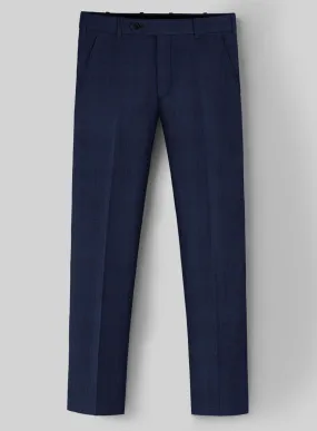 Napolean Xina Tartan Blue Wool Pants