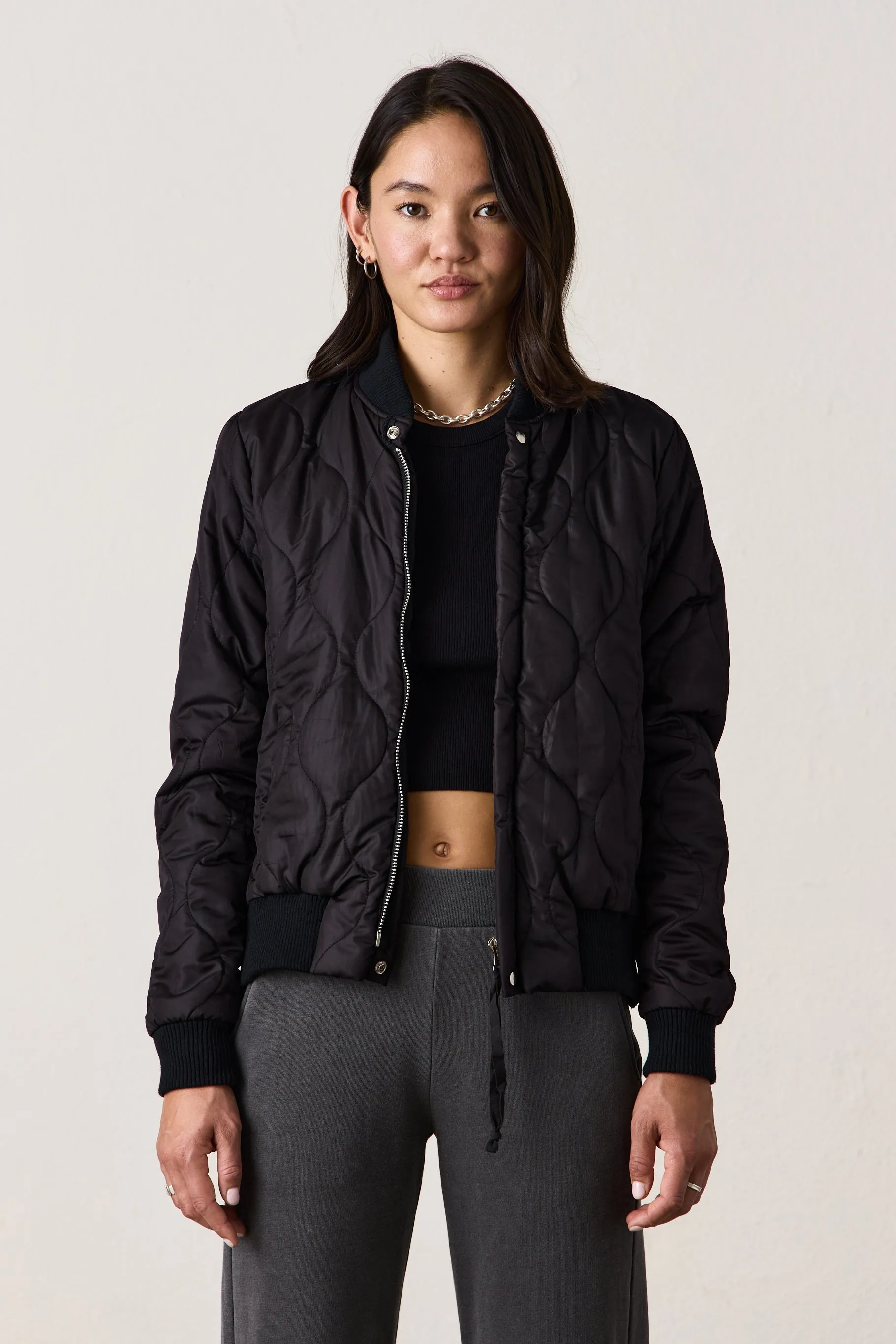 NEIL BOMBER JACKET / BLACK