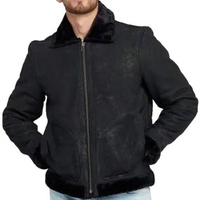 New Style Best Winter Motorcycle Shearling Leather Jacket