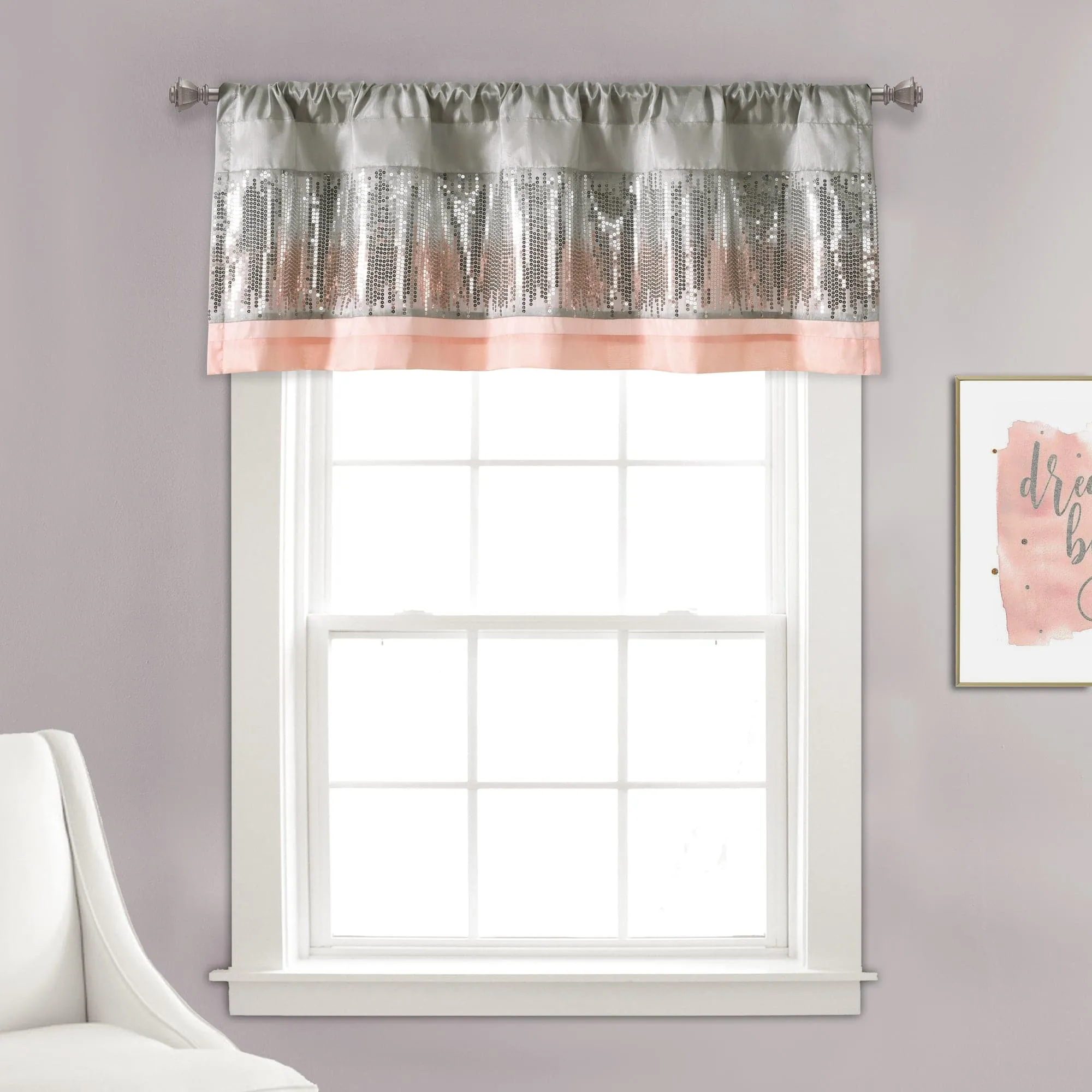 Night Sky Sequins Valance