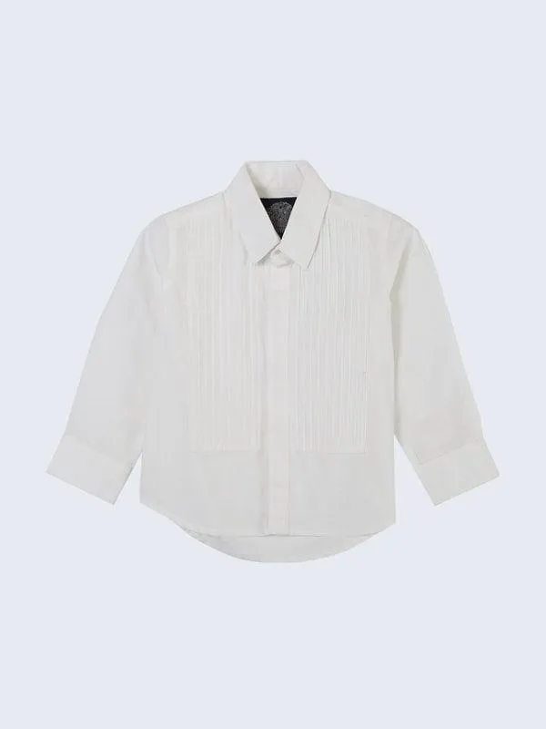 One Friday Off White Full Sleeves Shirt