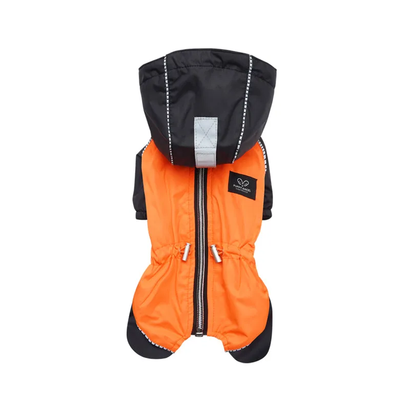 orange line raincoat overalls - unisex