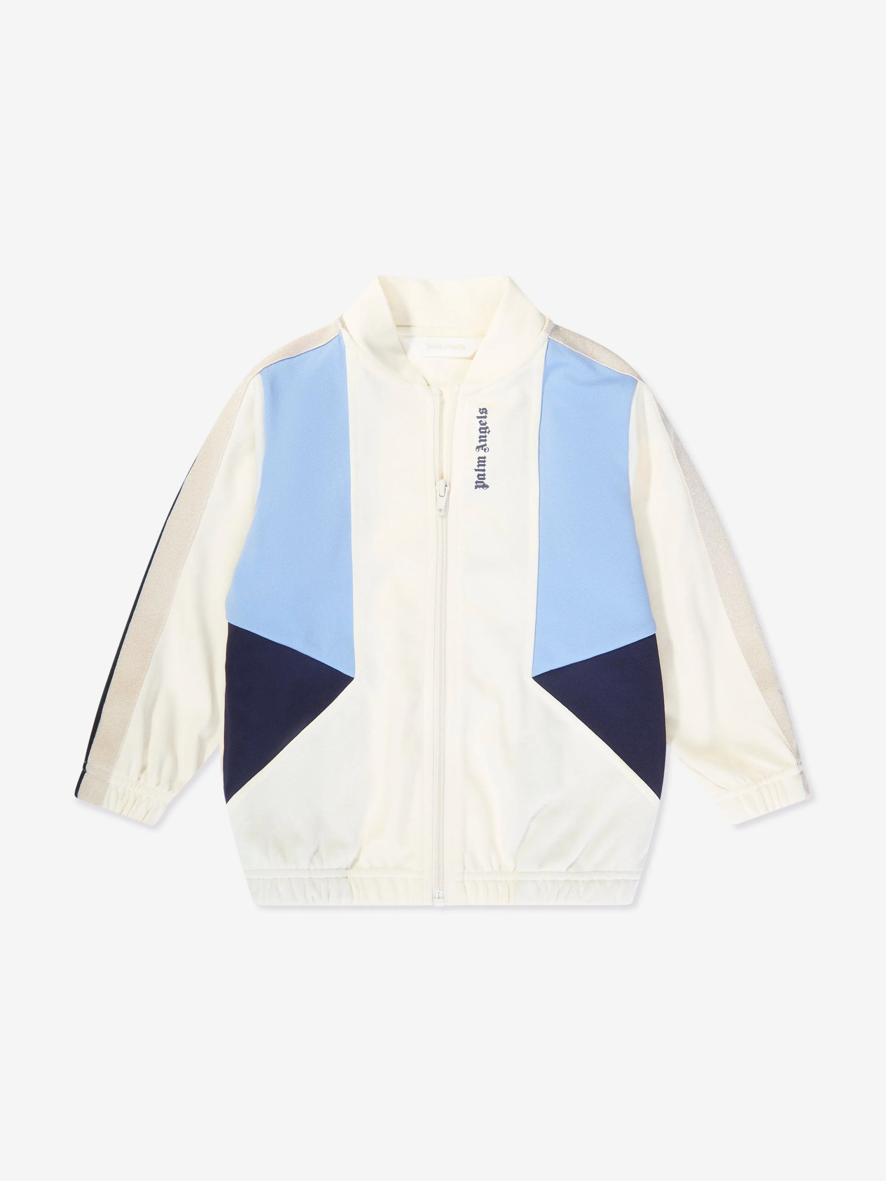 Palm Angels Boys Colourblock Track Jacket in White