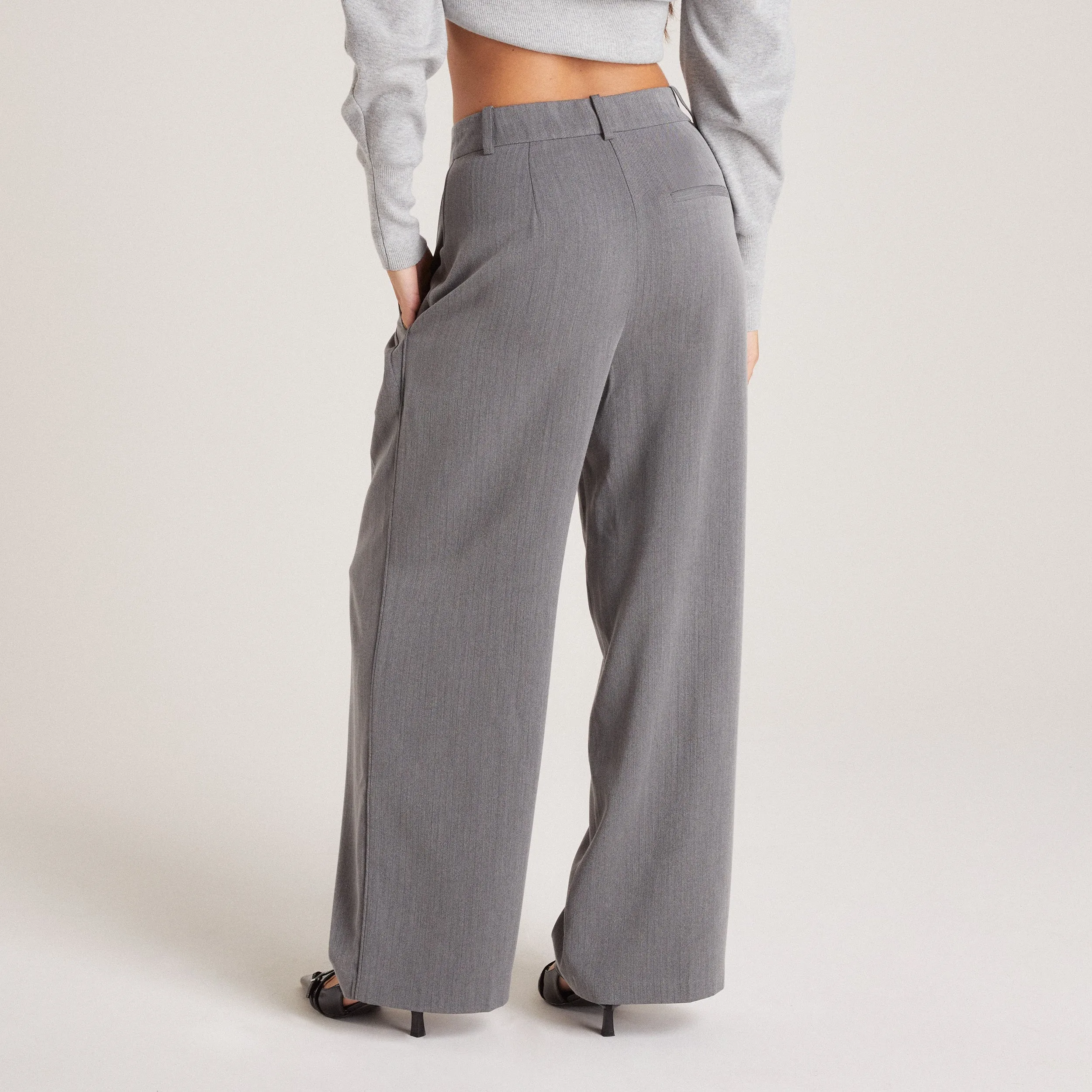 Pantalon Droit - Gris