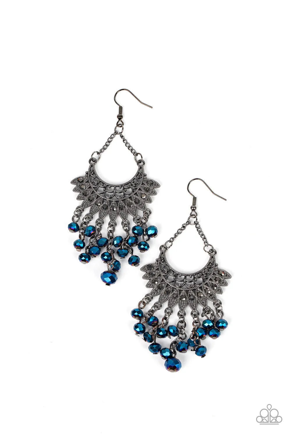 Paparazzi Chromatic Cascade Earrings Blue