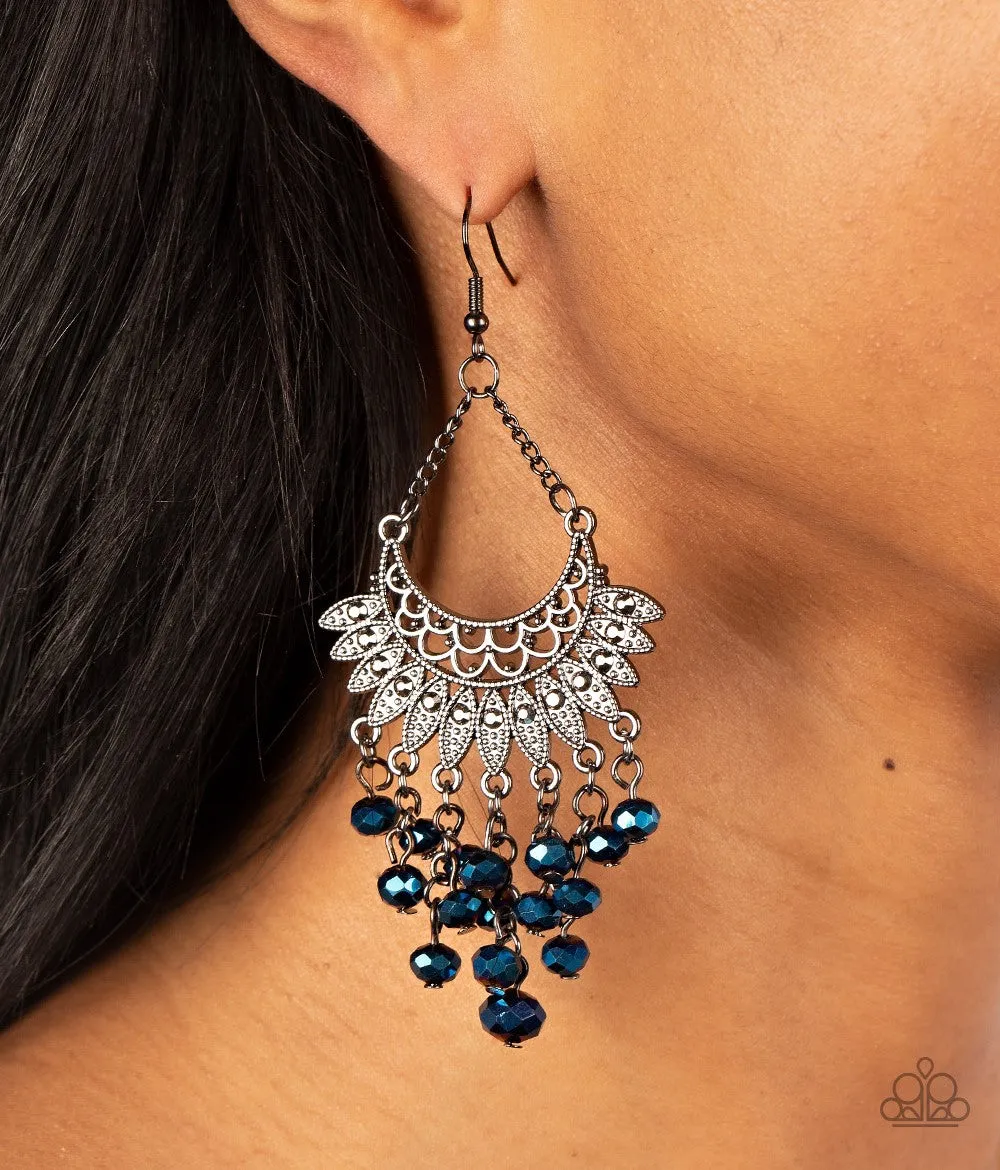 Paparazzi Chromatic Cascade Earrings Blue