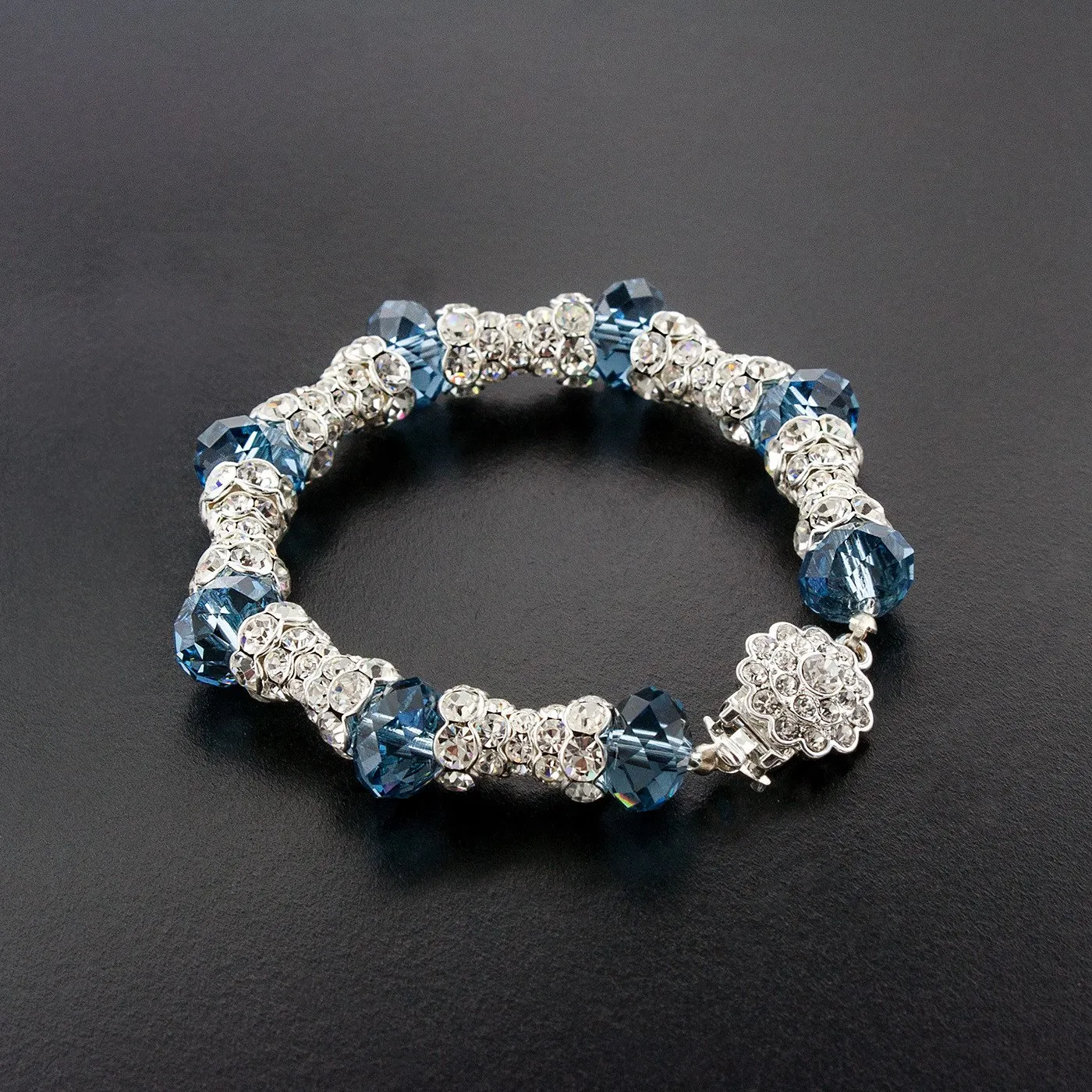 Pave Crystal Bracelet with Swarovski Beads