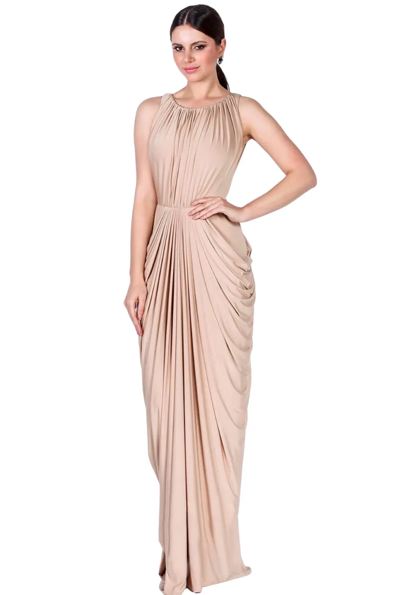 Pia Gladys Perey AMBROSIA Silk Jersey Mermaid Bridesmaid Maxi Dress