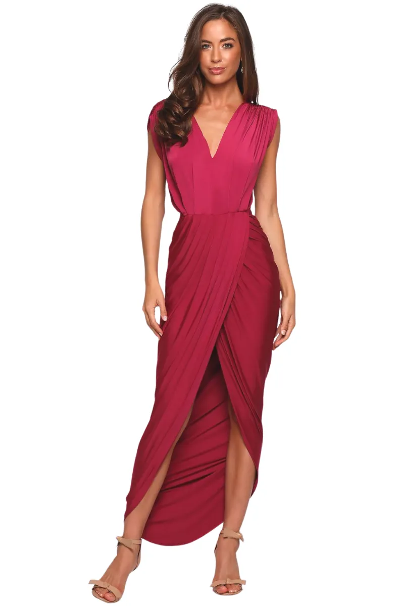 Pia Gladys Perey CARLA Silk Jersey Mermaid Bridesmaid Maxi Dress