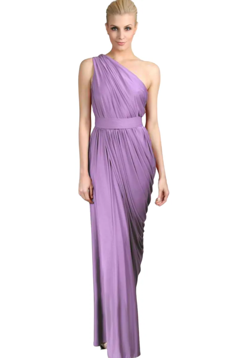 Pia Gladys Perey INGRID Silk Jersey One Shoulder Mermaid Bridesmaid Dress