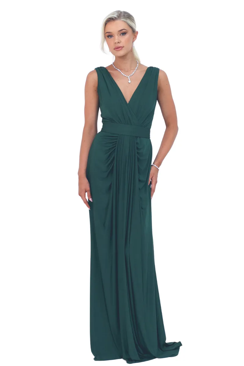 Pia Gladys Perey JESSA Silk Jersey Bridesmaid Maxi Dress