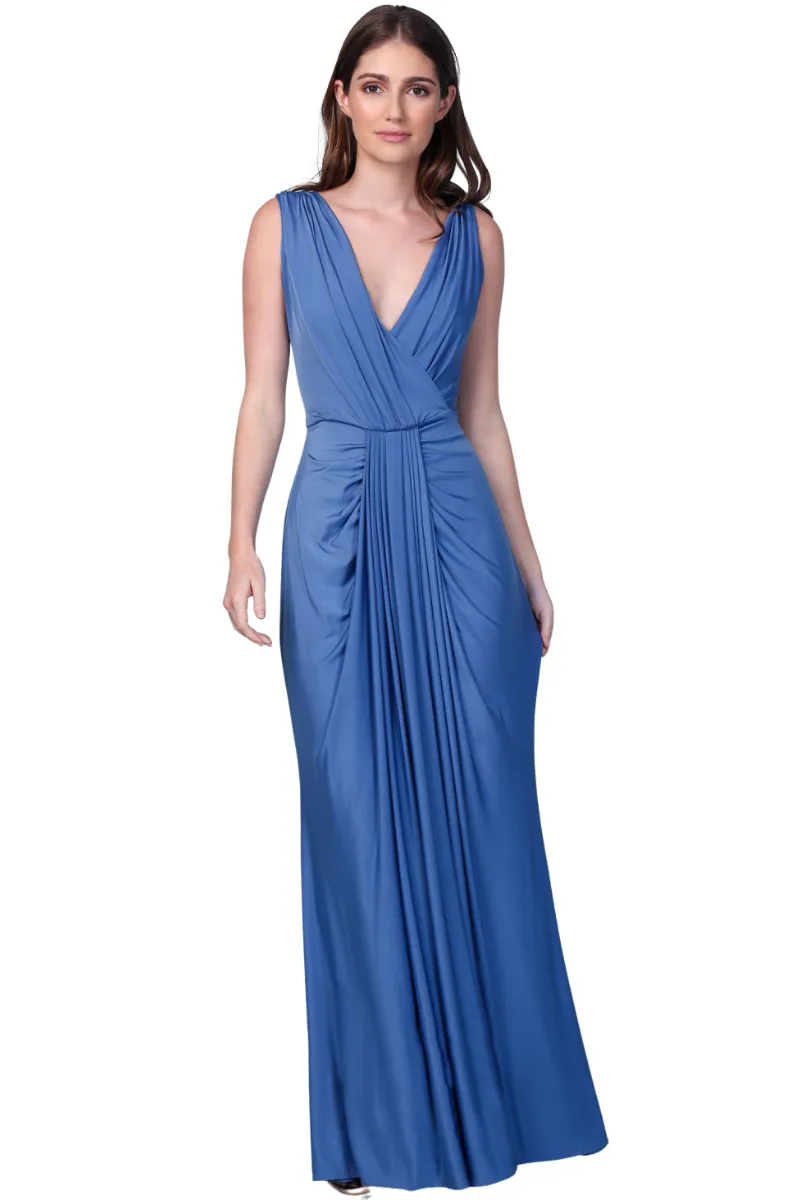 Pia Gladys Perey JESSA Silk Jersey Bridesmaid Maxi Dress