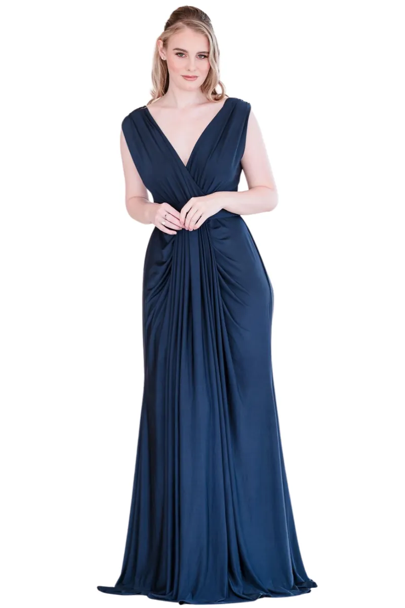 Pia Gladys Perey JESSA Silk Jersey Bridesmaid Maxi Dress