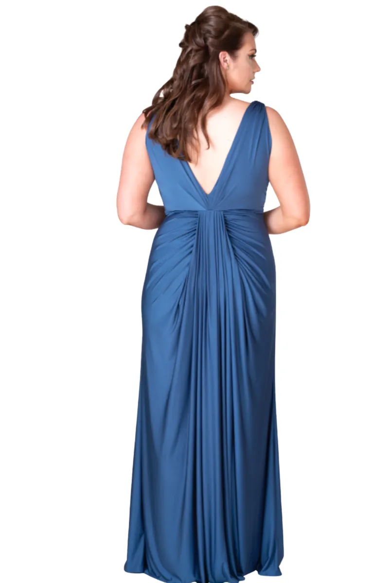 Pia Gladys Perey JESSA Silk Jersey Bridesmaid Maxi Dress