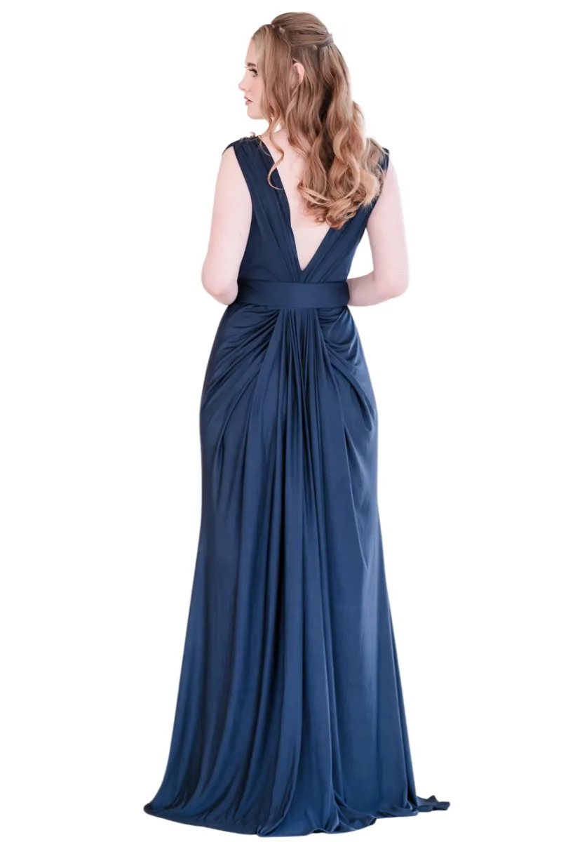 Pia Gladys Perey JESSA Silk Jersey Bridesmaid Maxi Dress