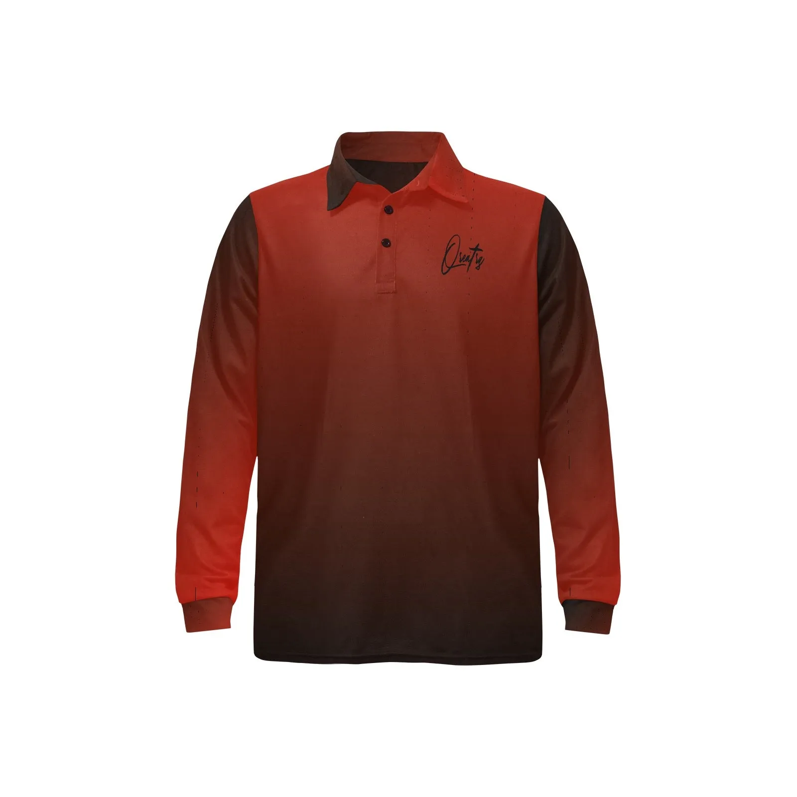 Qreatrz Men's Long Sleeve Polo Shirt