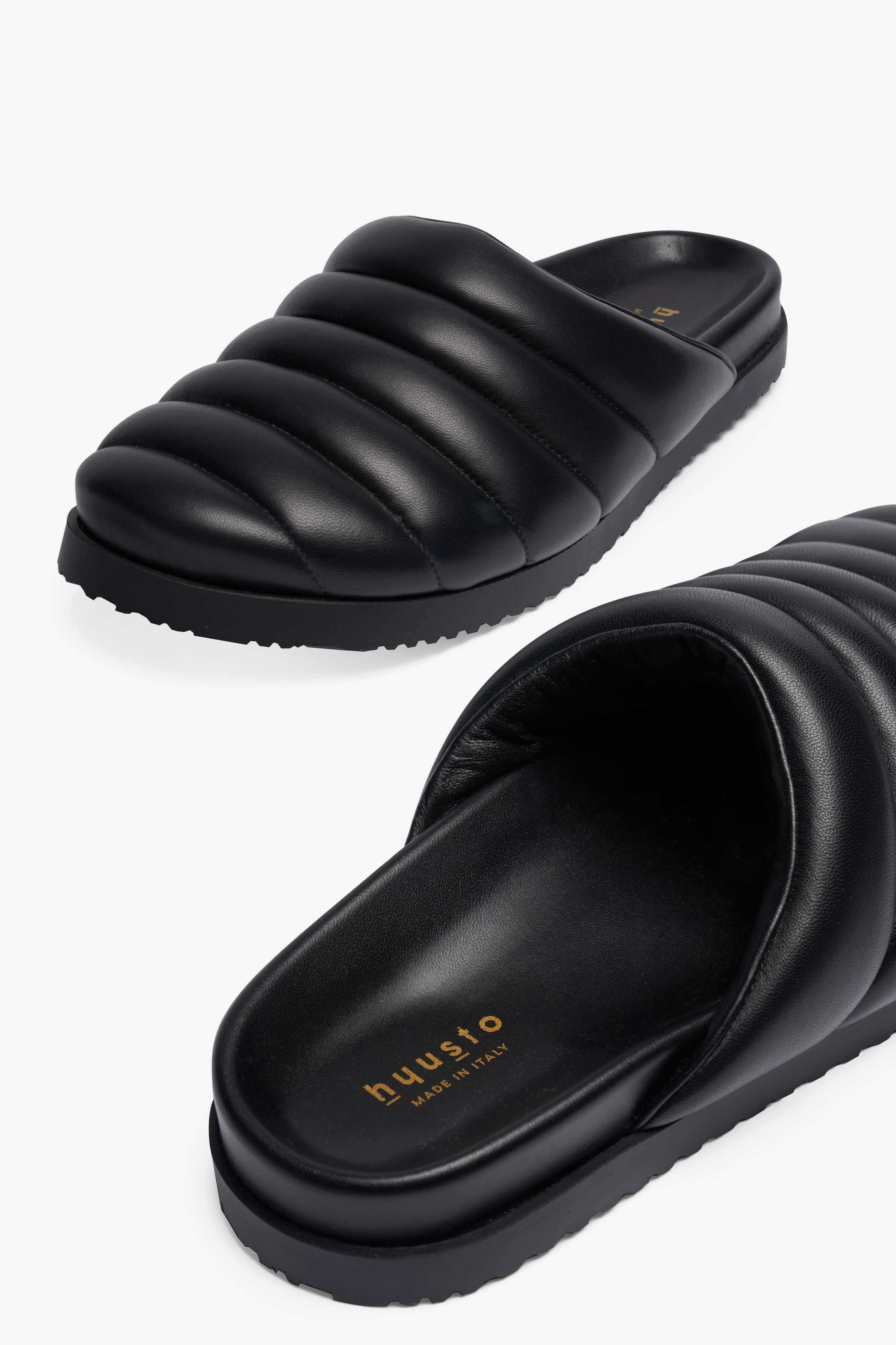 Quincy Padded Black Nappa