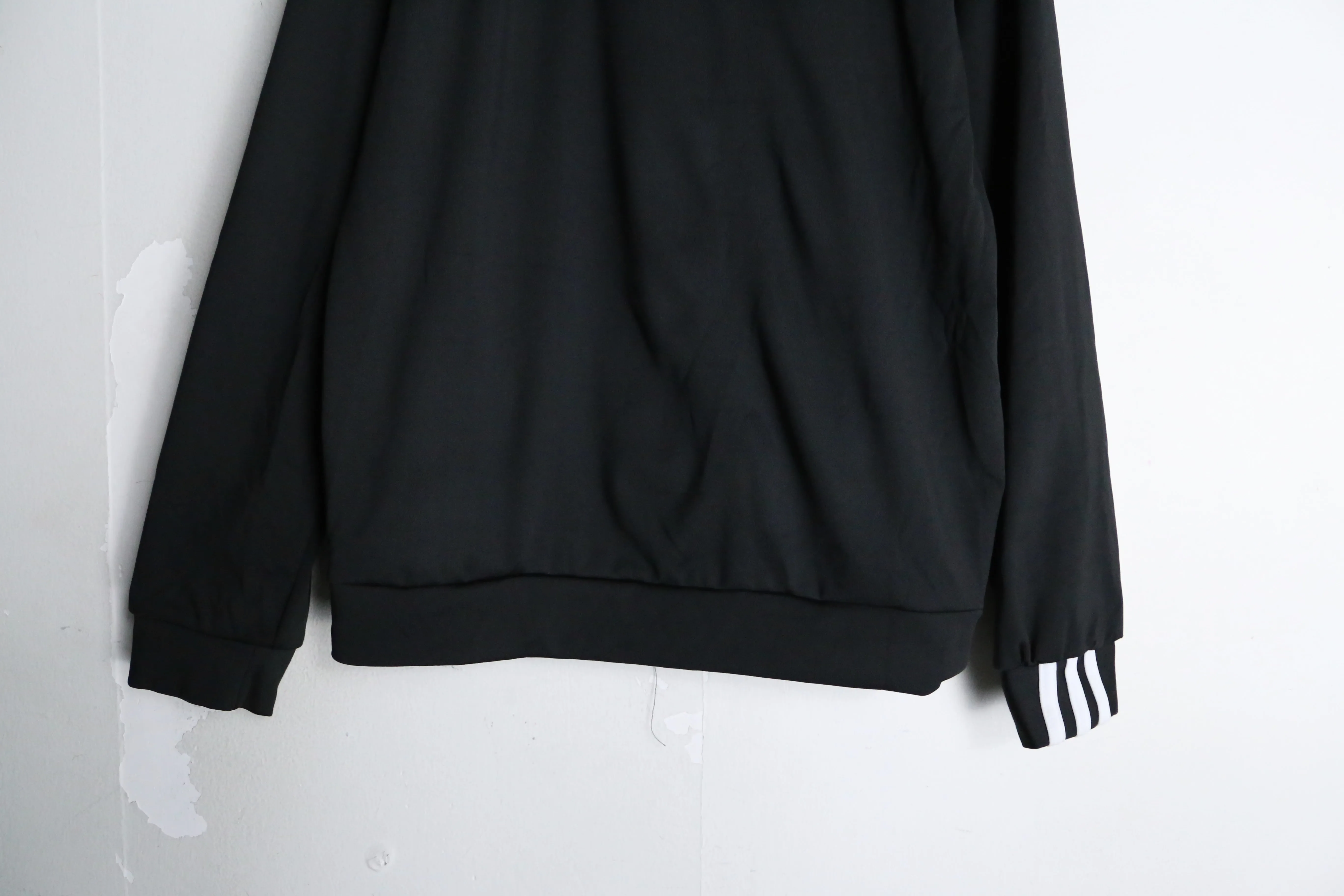 "adidas" black color 3line track jacket