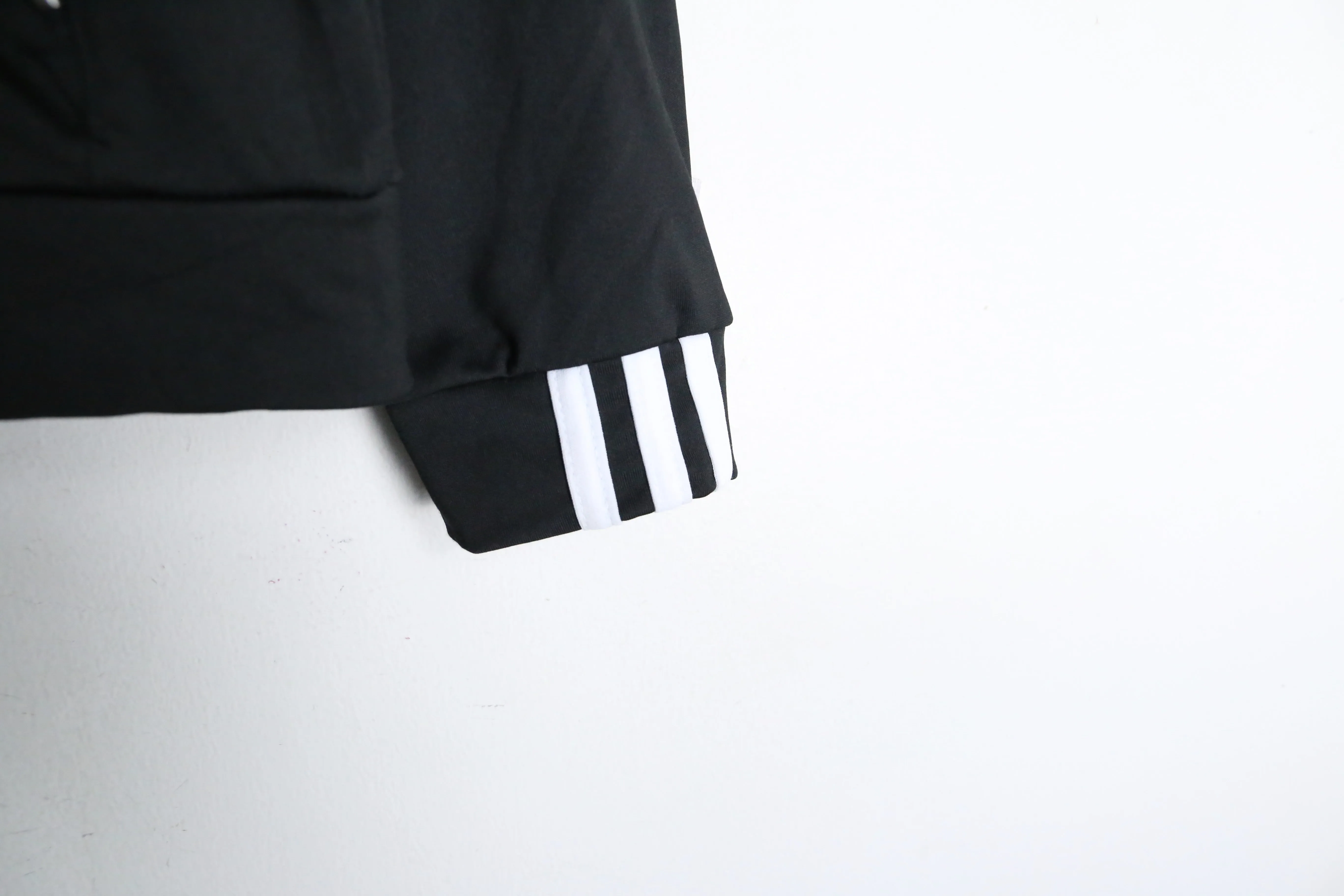 "adidas" black color 3line track jacket