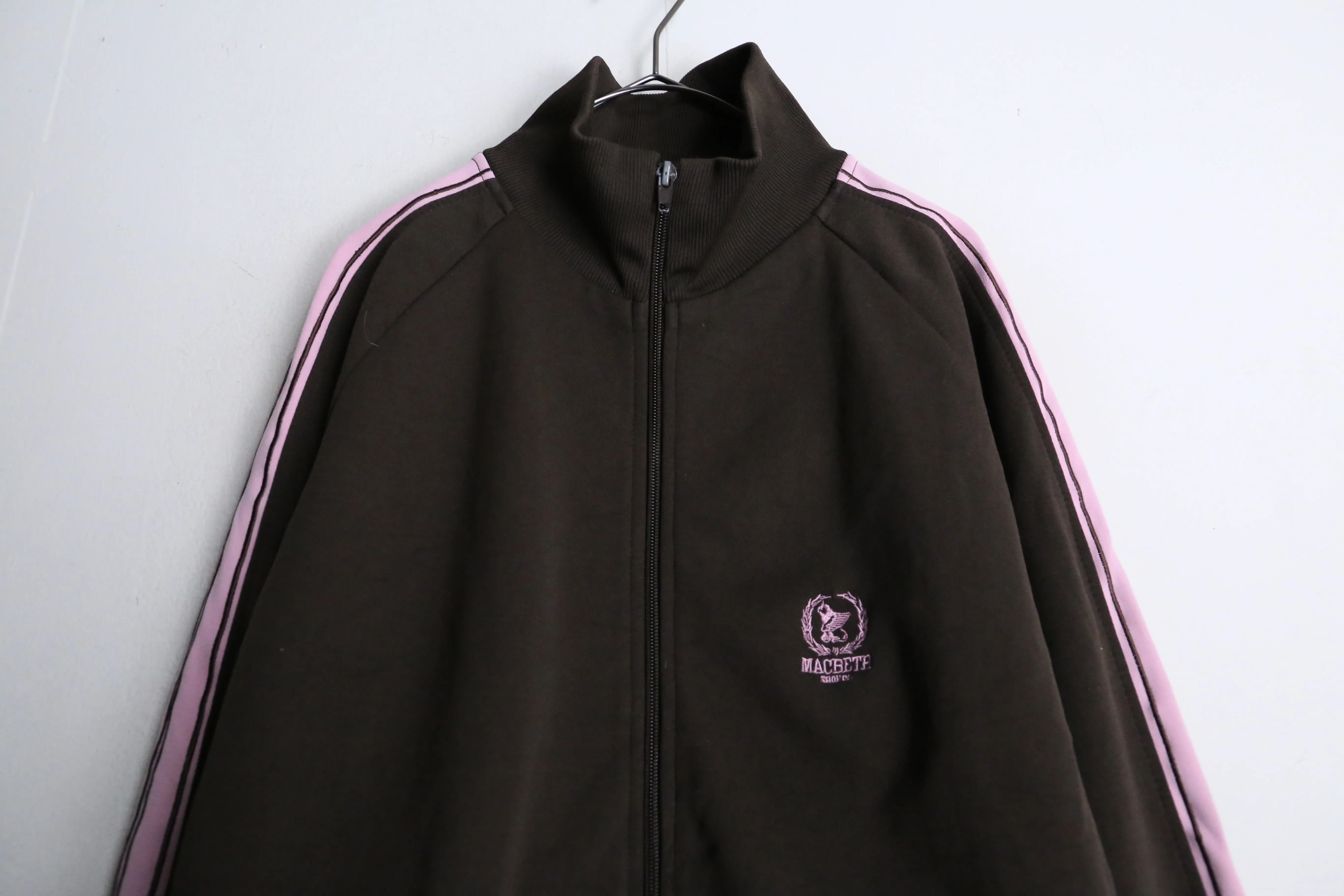 "MACTBETH" brown track jacket