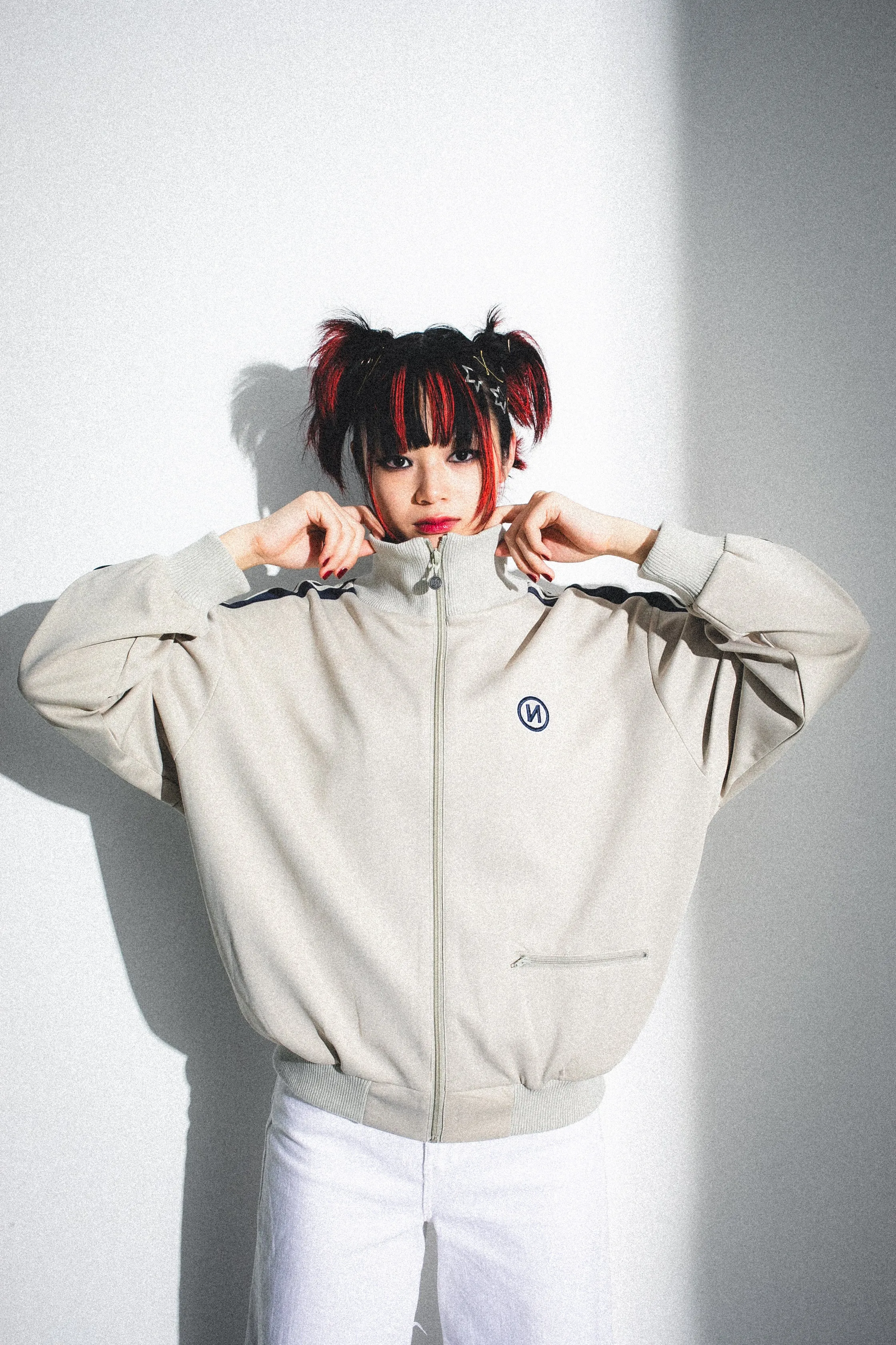 "N" Logo Simple Track Jacket