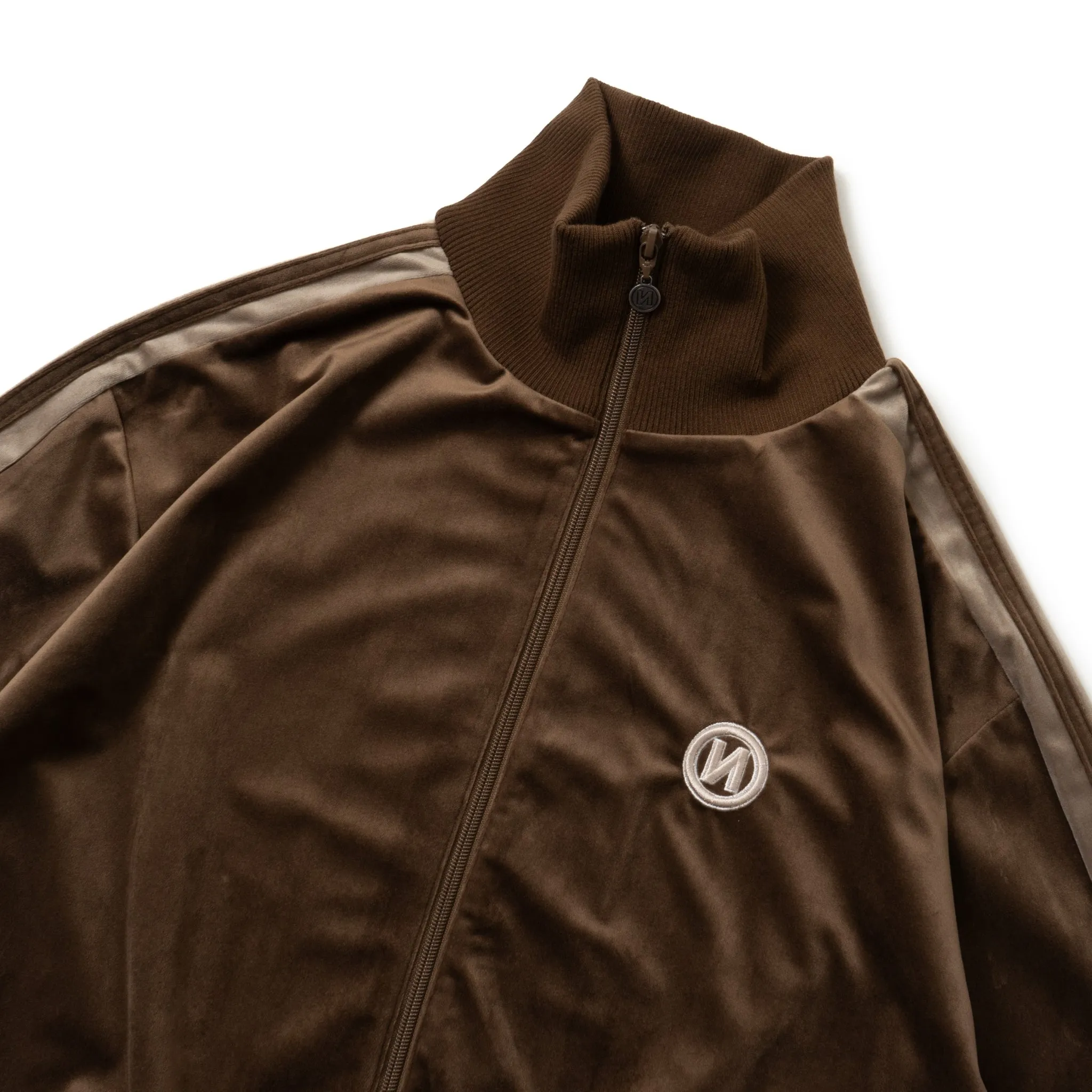 "N" Logo Velor Track Jacket