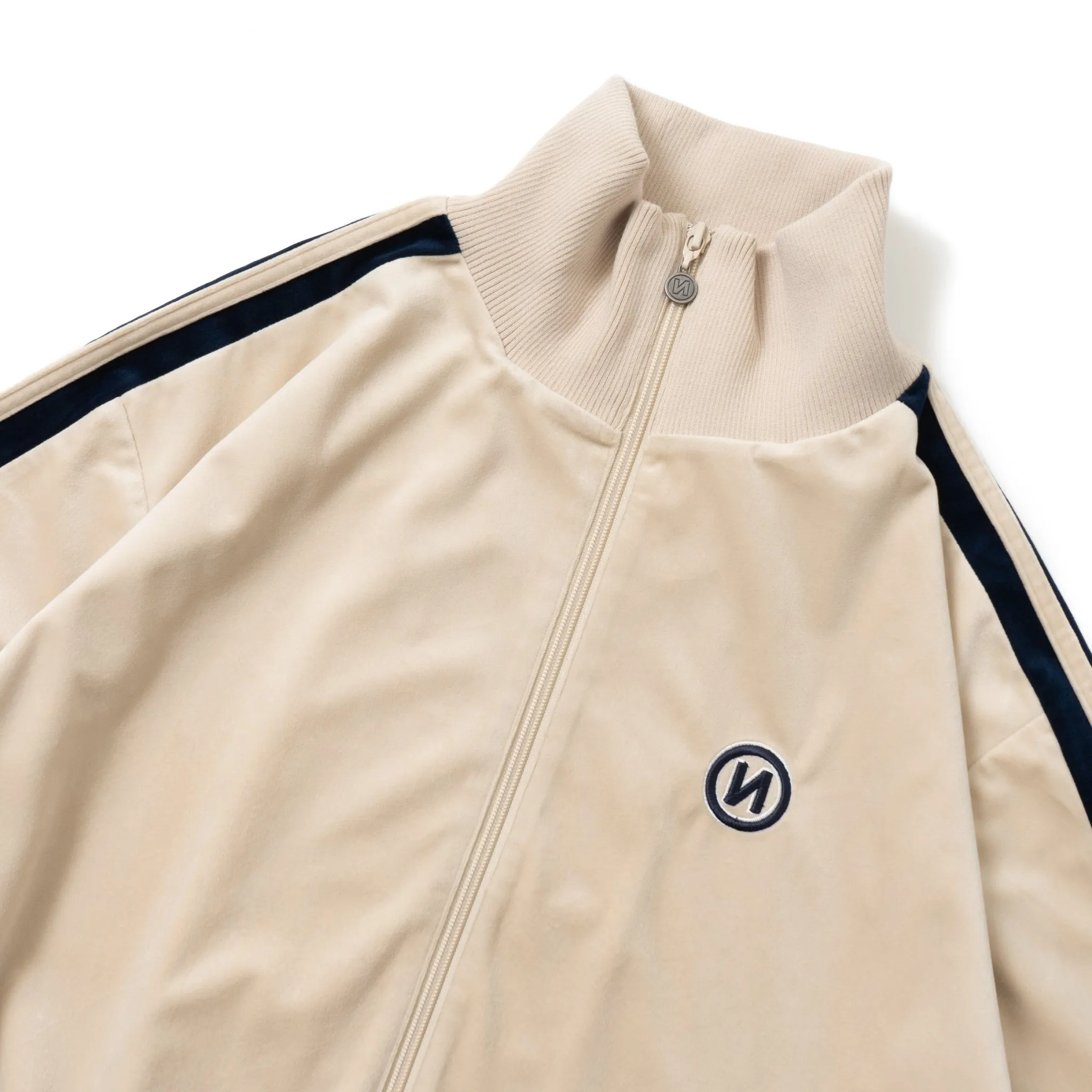 "N" Logo Velor Track Jacket