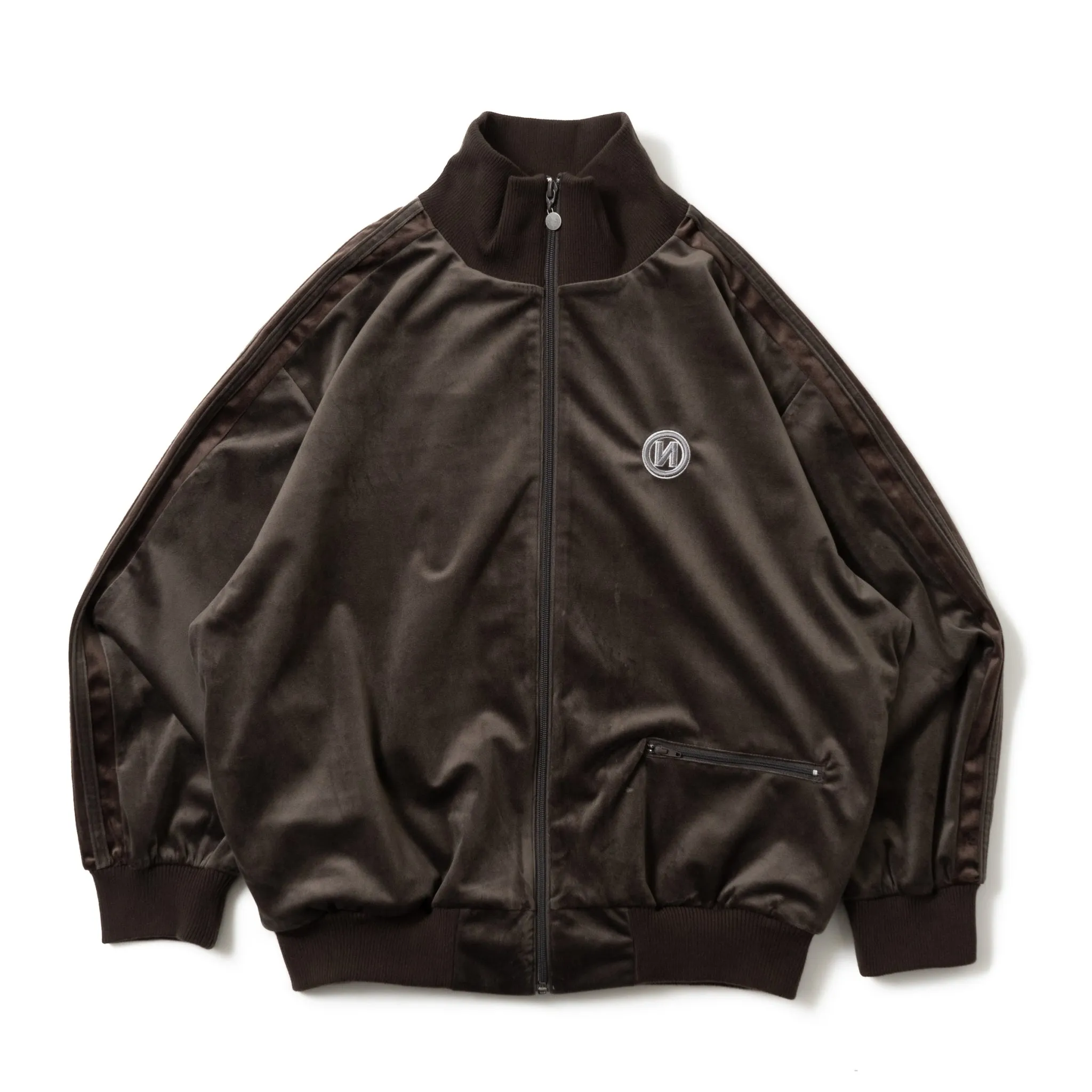 "N" Logo Velor Track Jacket