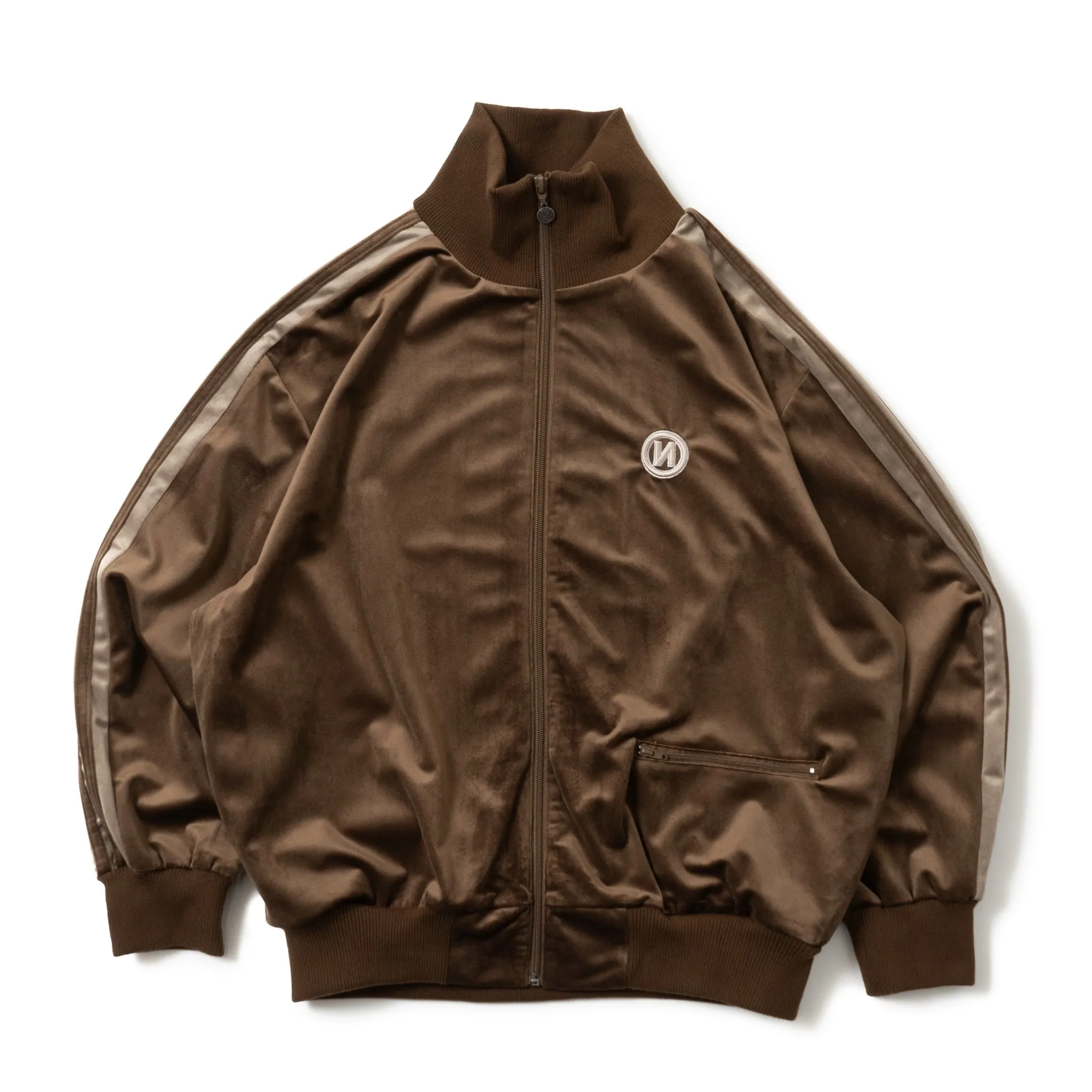 "N" Logo Velor Track Jacket