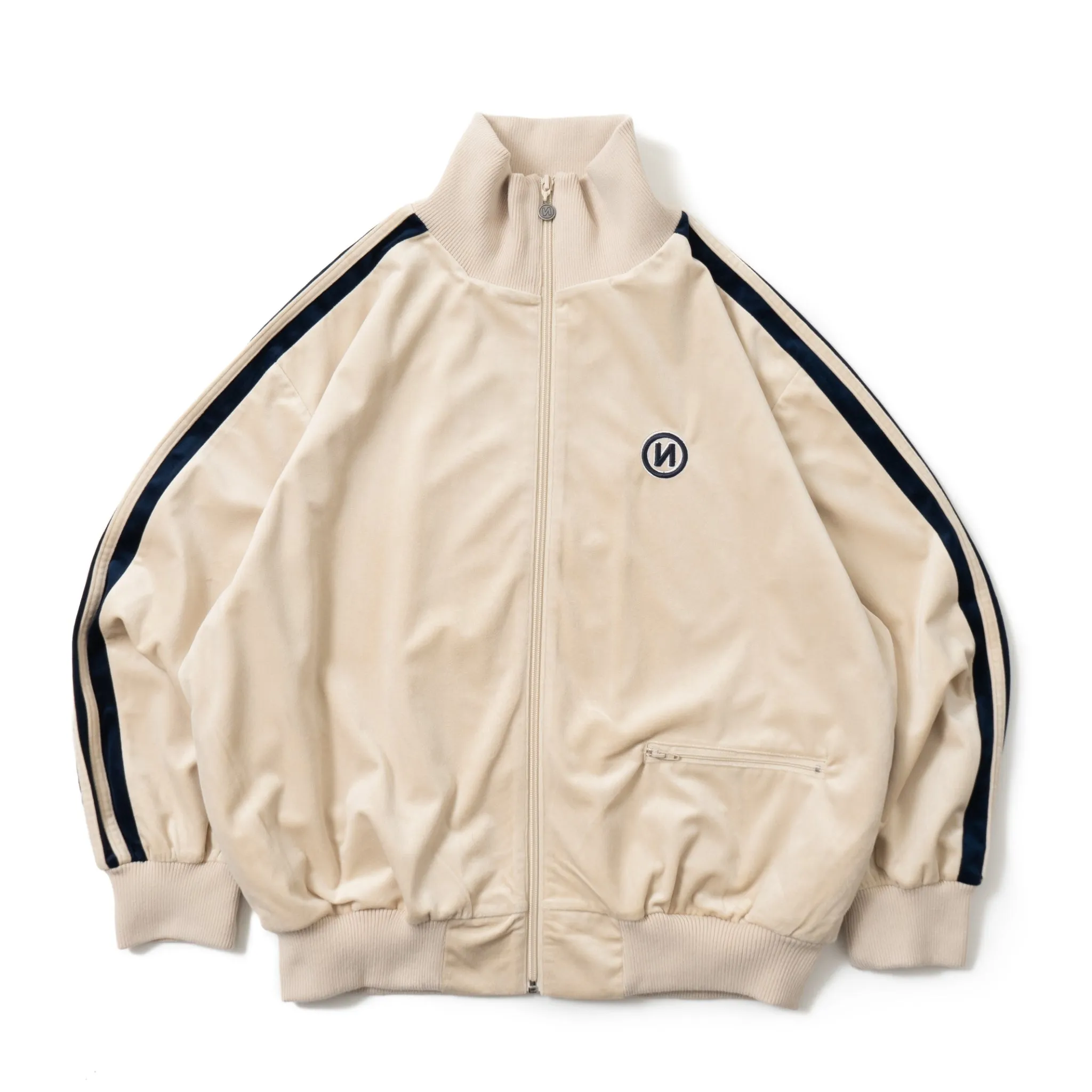 "N" Logo Velor Track Jacket