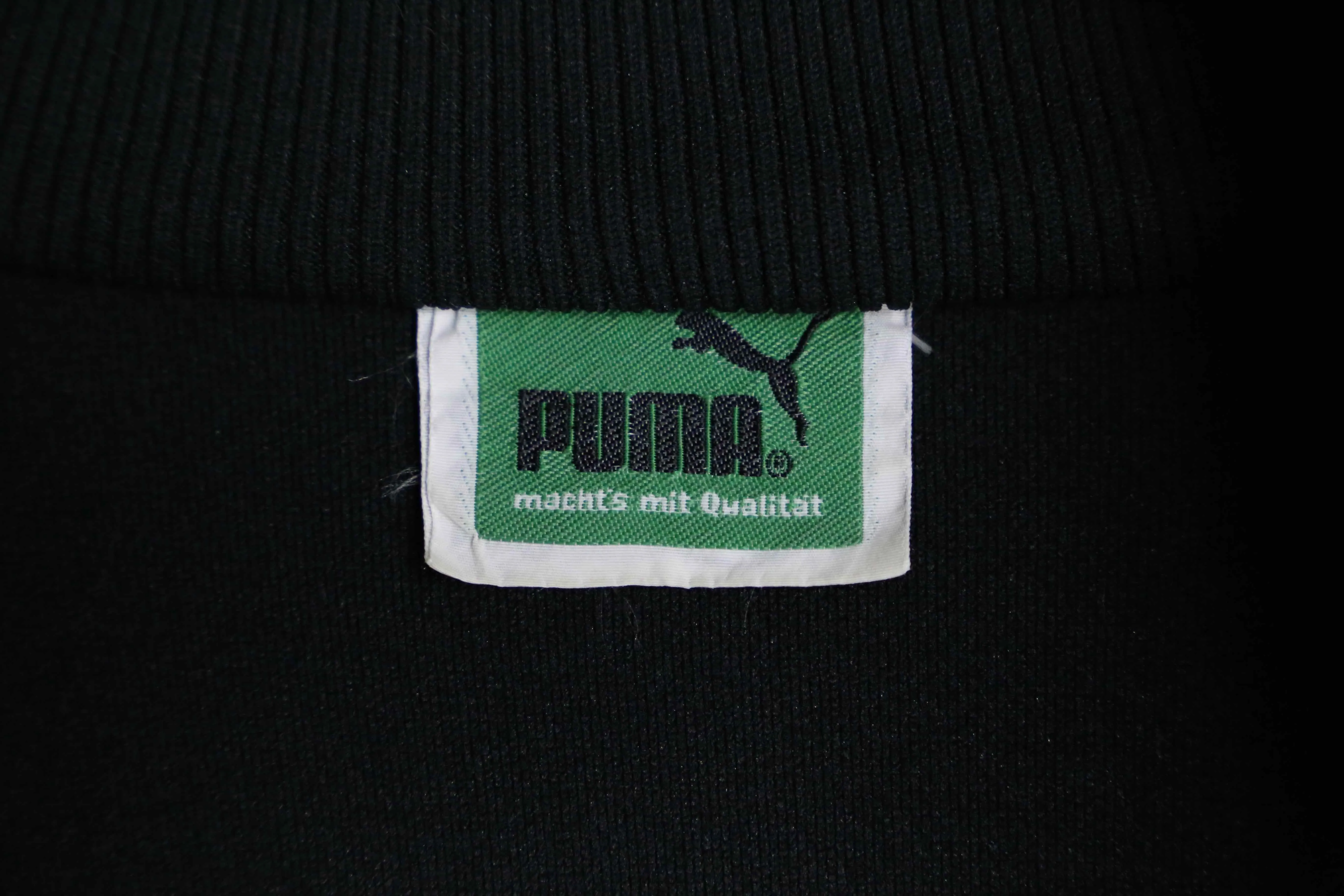 "puma" black color raglan sleeve track jacket