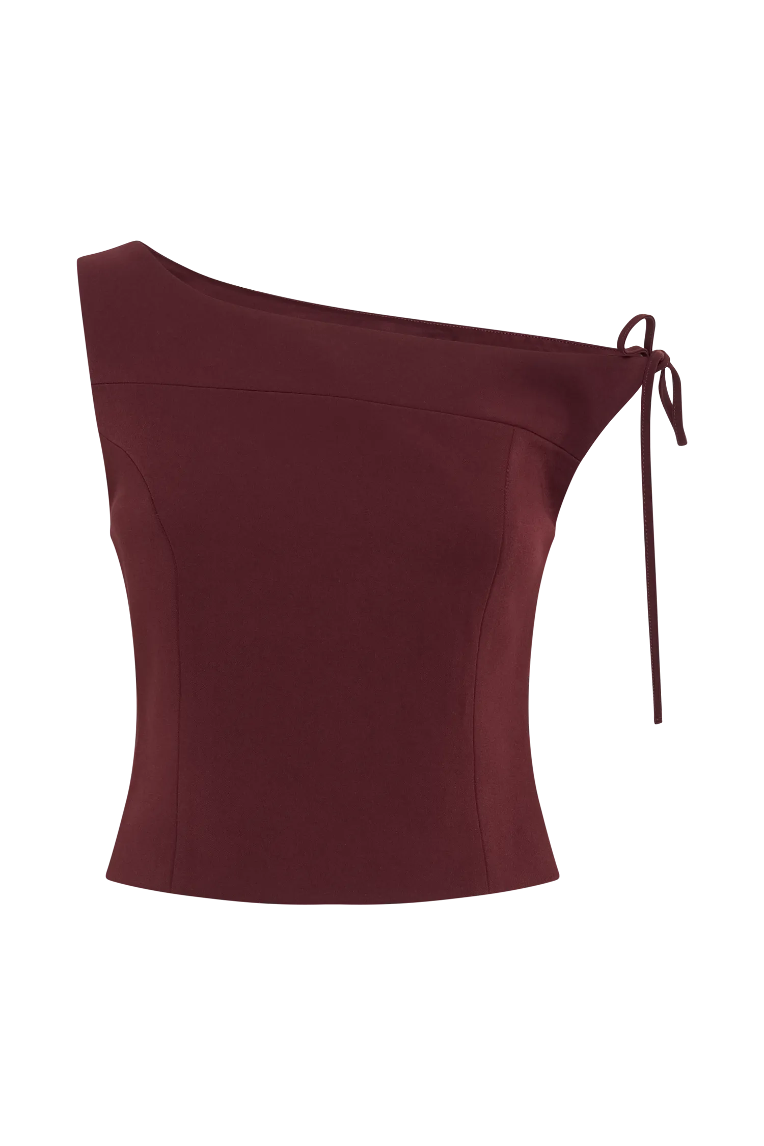 Ramsey Suiting Off Shoulder Top - Plum