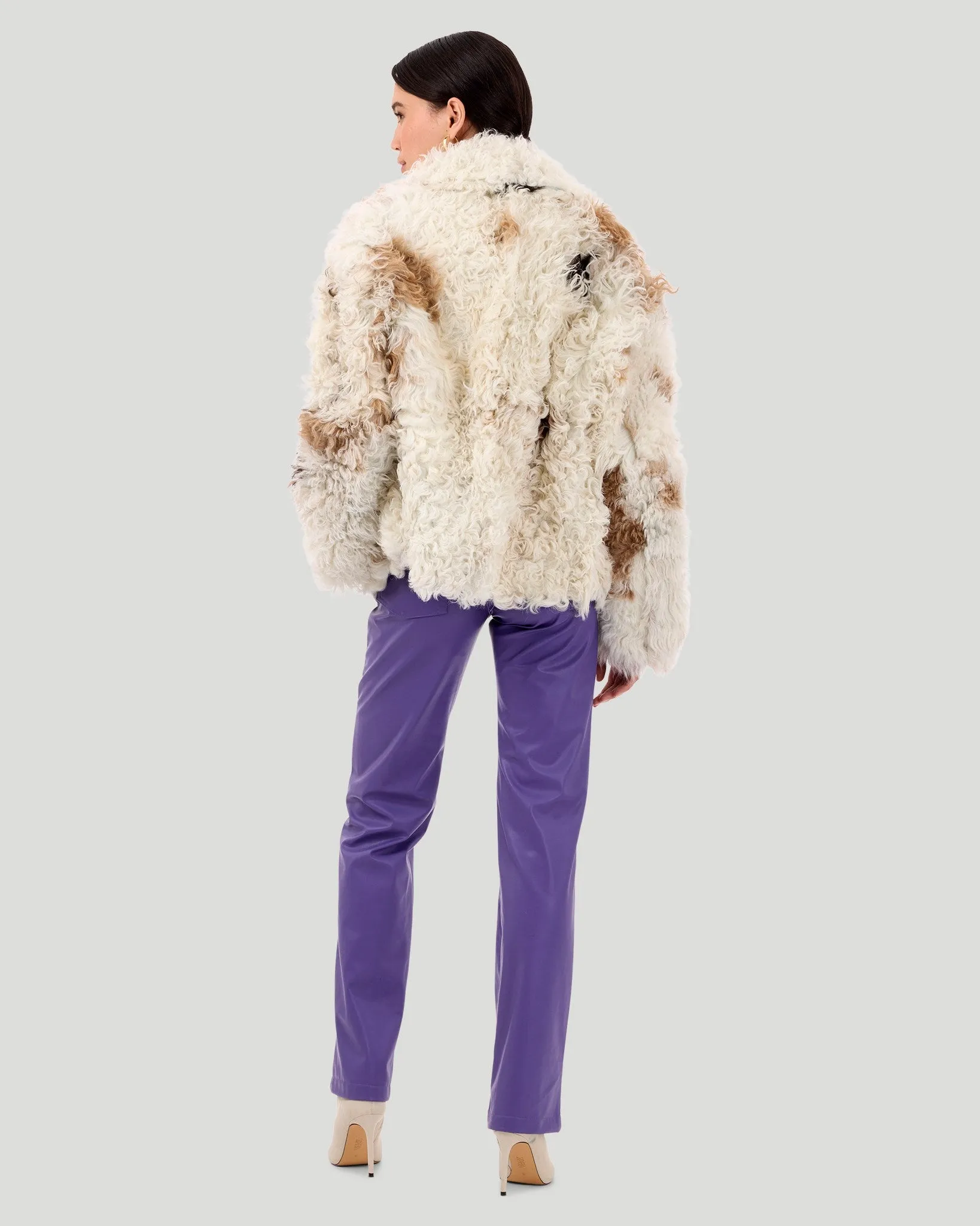 Reversible Long Hair Select Shearling Lamb Jacket