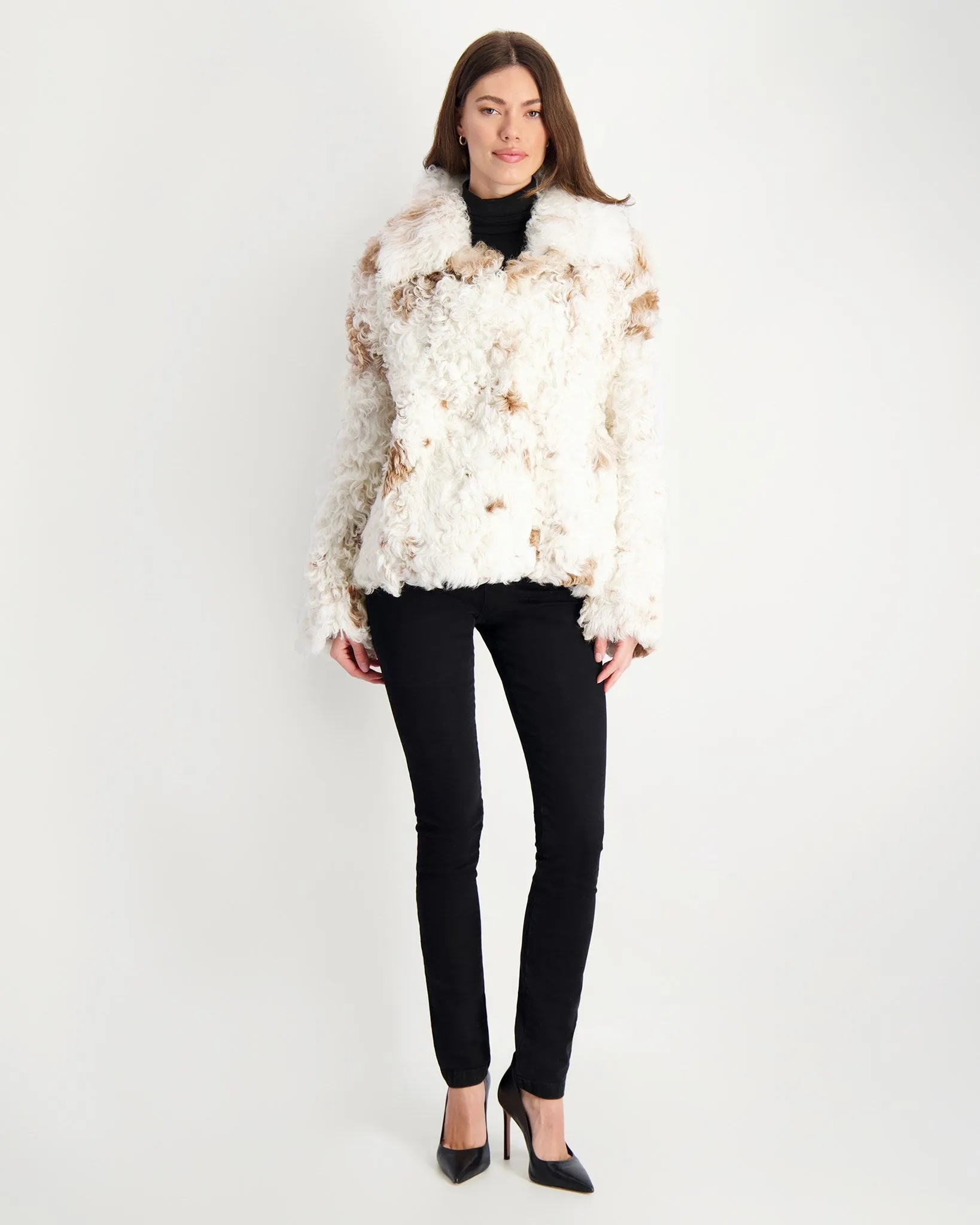 Reversible Long Hair Select Shearling Lamb Jacket