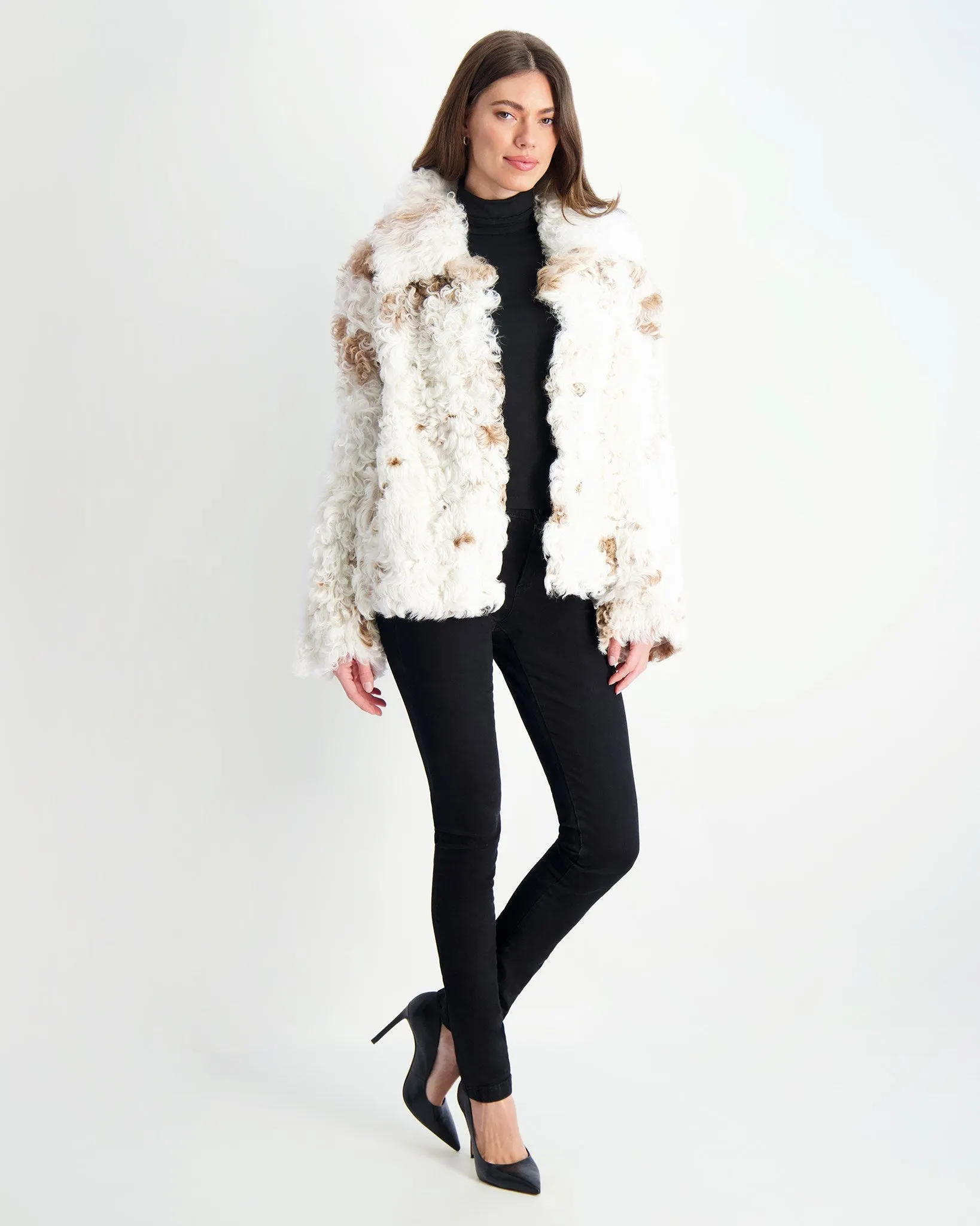 Reversible Long Hair Select Shearling Lamb Jacket