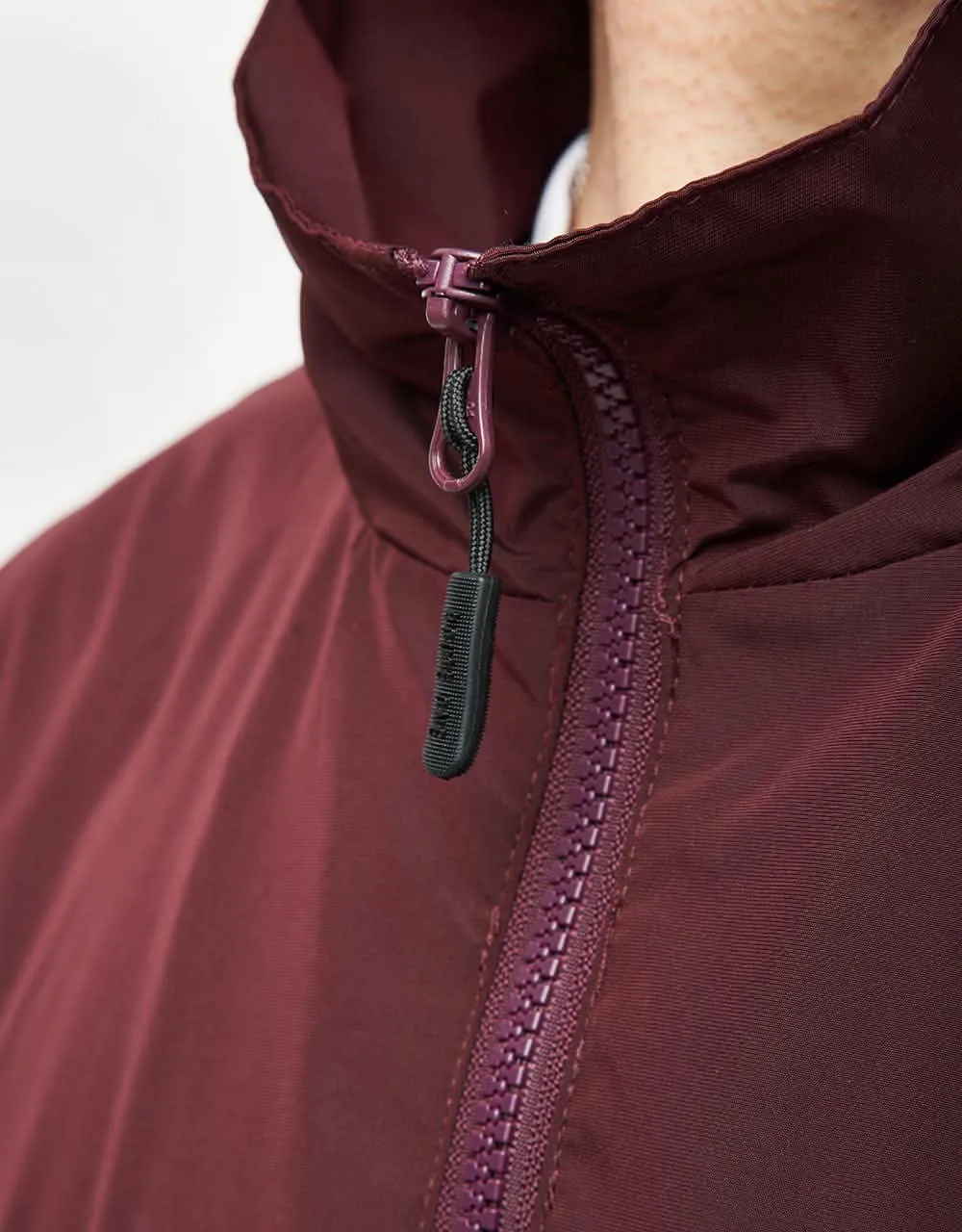 Route One Apex Track Jacket - Burgundy/Ivory